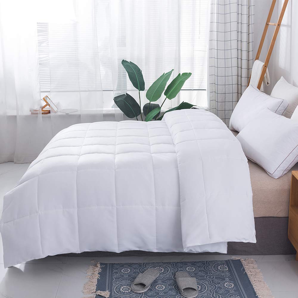 Comforters Queen Size, Duvet Insert, White All Season Duvet, Lightweight