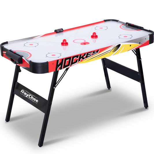 58in Folding Air Hockey Table, LED Electronic Scoring Home Game Room