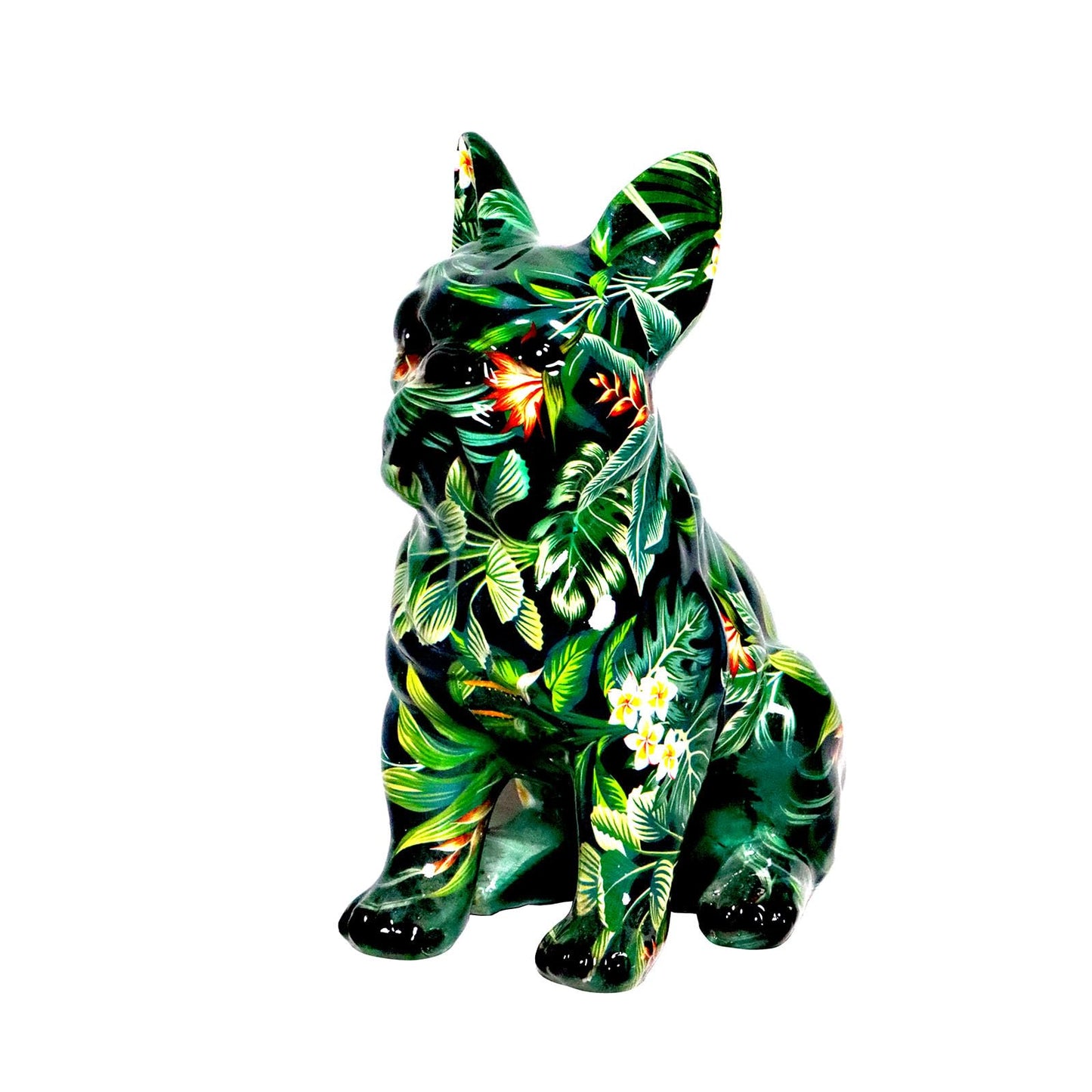 Graffiti French Bulldog Statue Sculpture Art Figurine Home Decoration