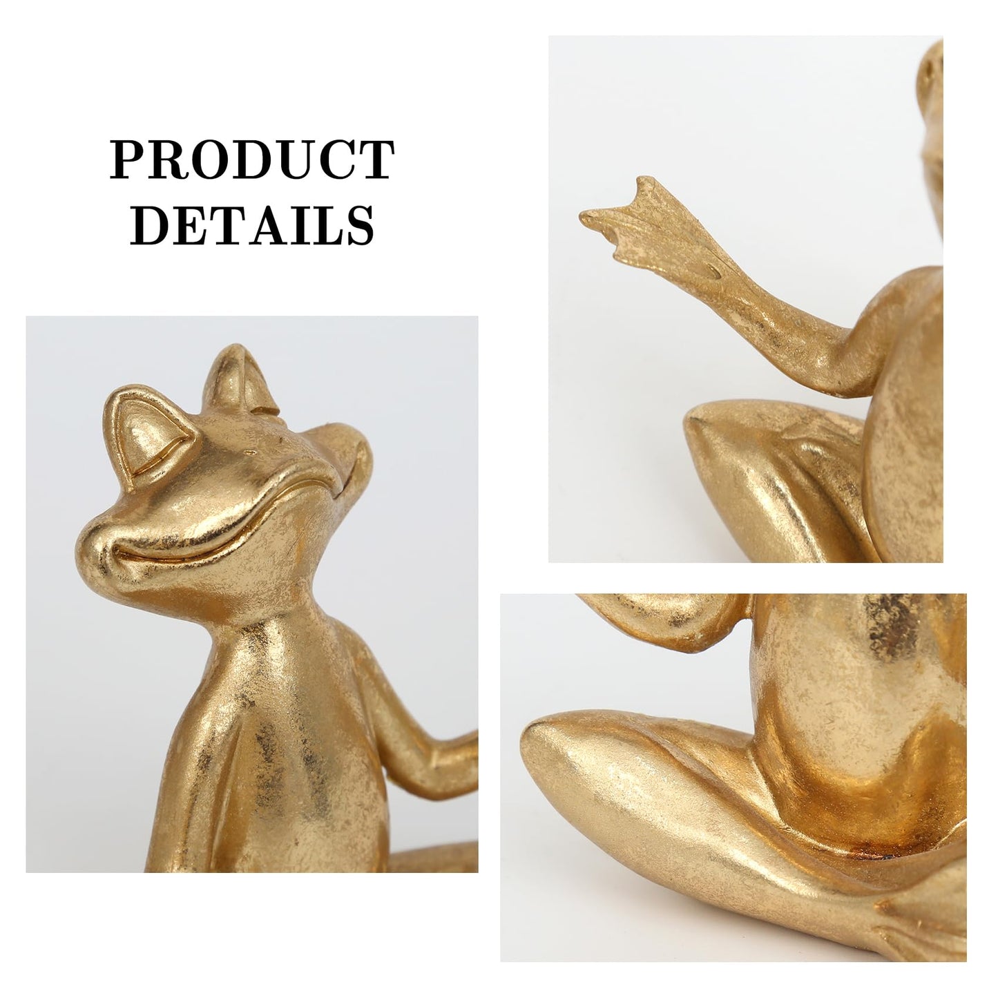 Gold Couple Sculptures ,Modern Abstract Decor