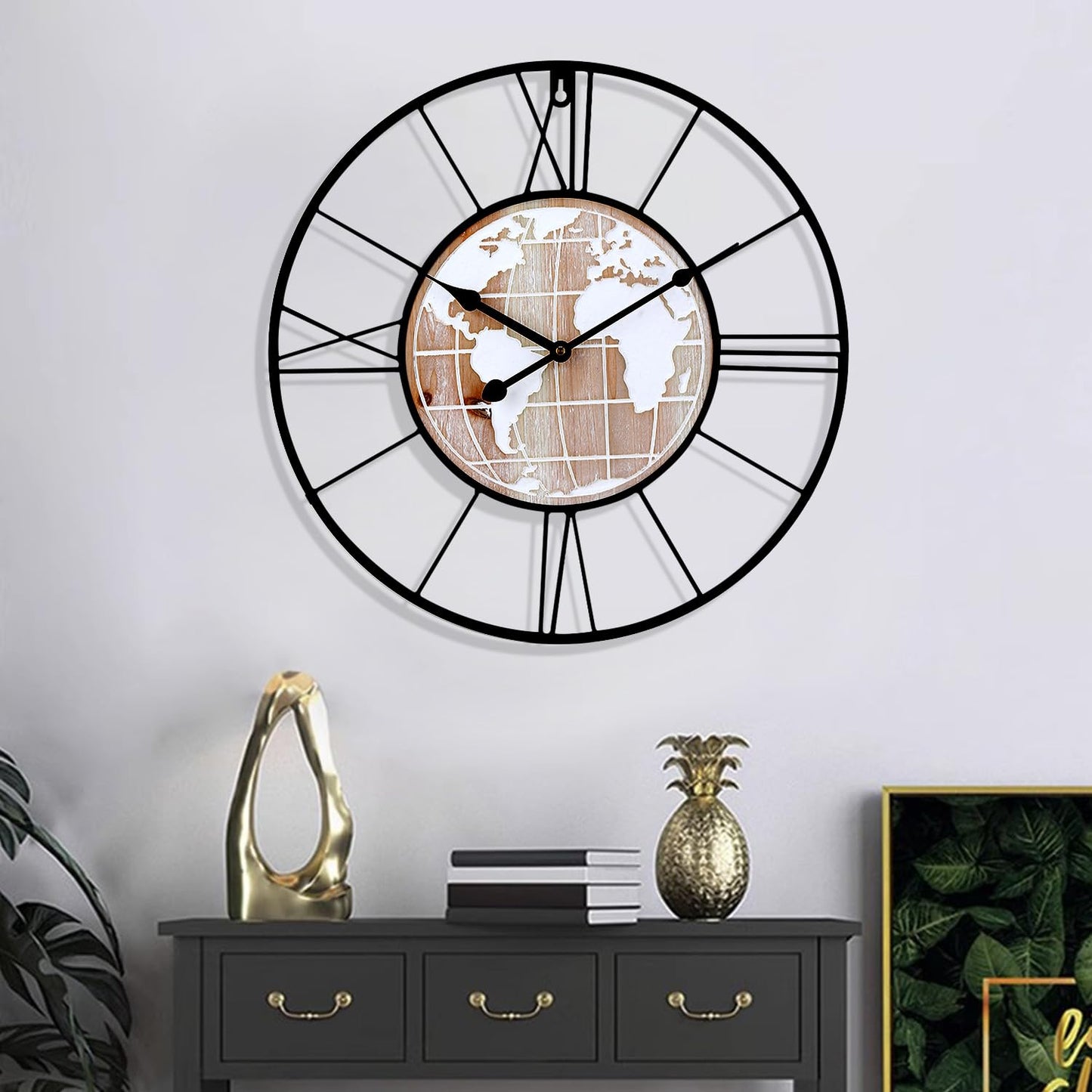 Large Wall Clock Owls Decorative Wall Clocks for Living Room Decor