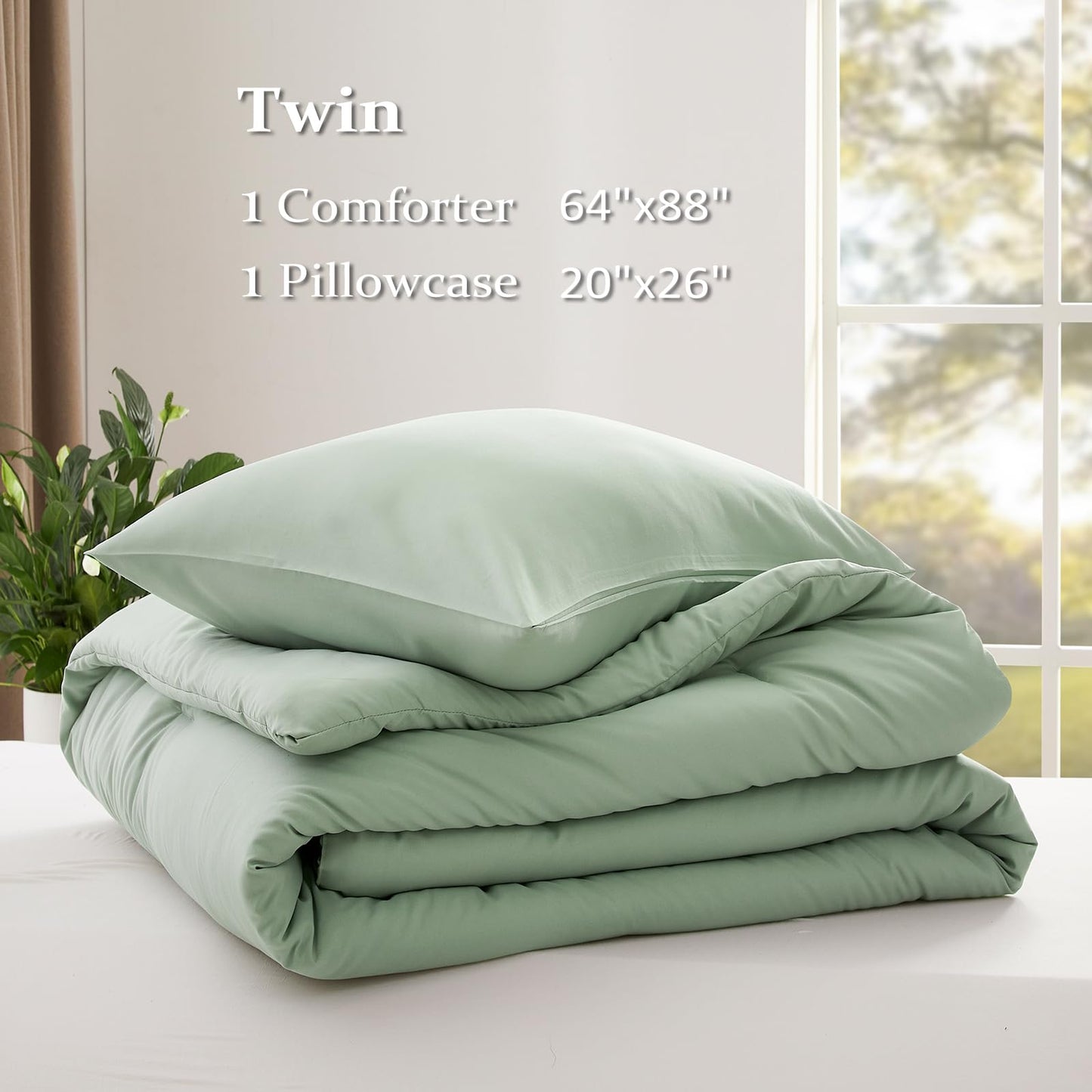 Lightweight Beige Comforter Set Queen Size, Fluffy Comforters