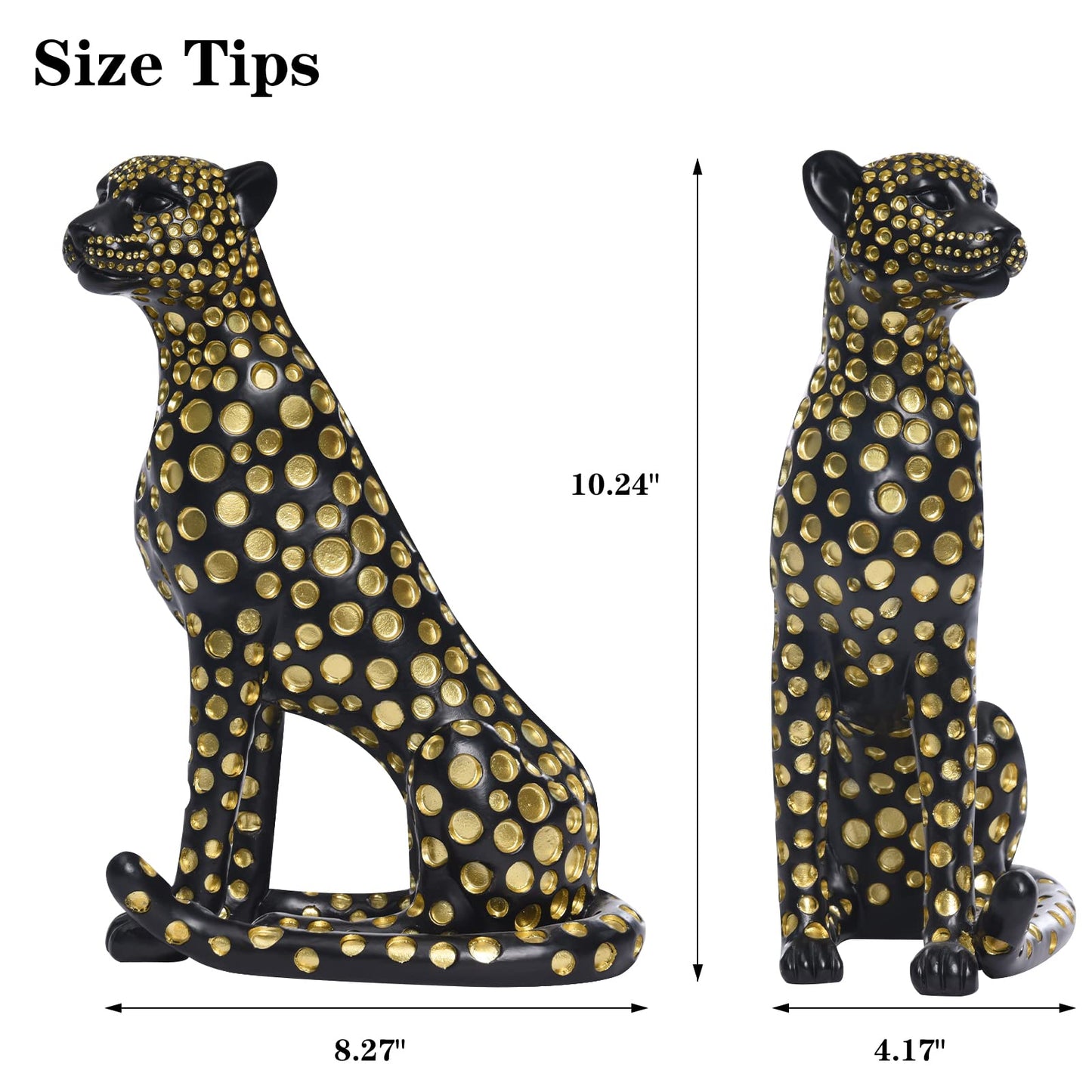 Leopard Sculptures for Home Decor, Modern Decorations for Living Room