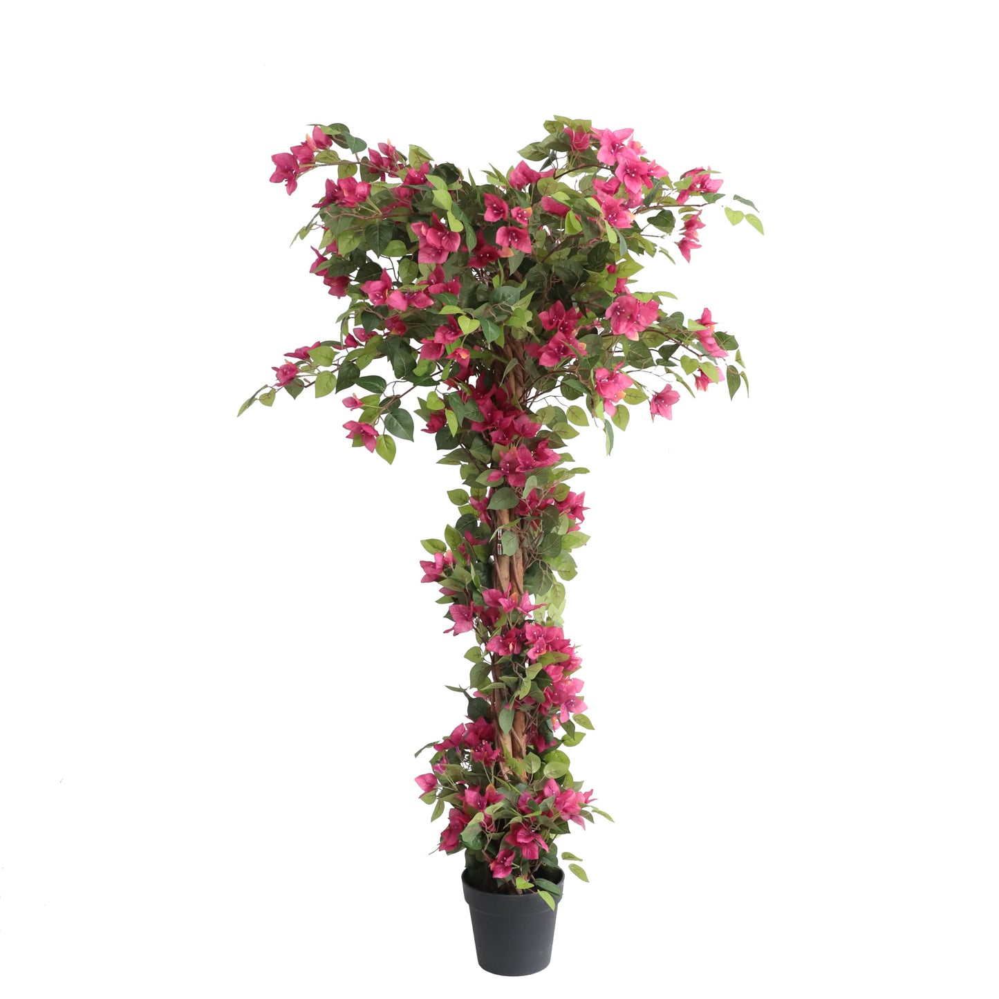 5 Feet Artificial Bougainvillea Tree with Flowers in Plastic Pot