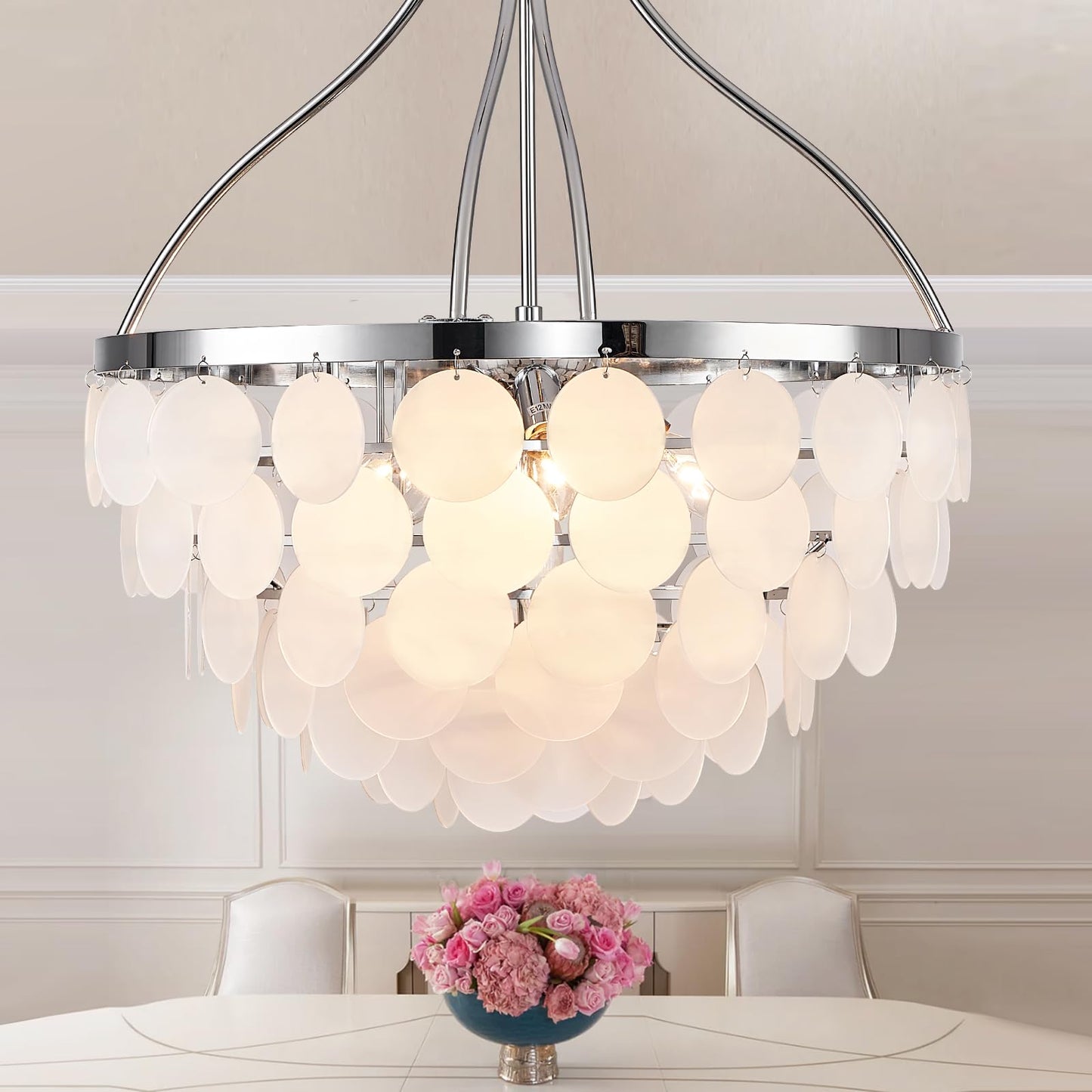 Gold Crystal Chandelier - Dimmable Contemporary Chandelier