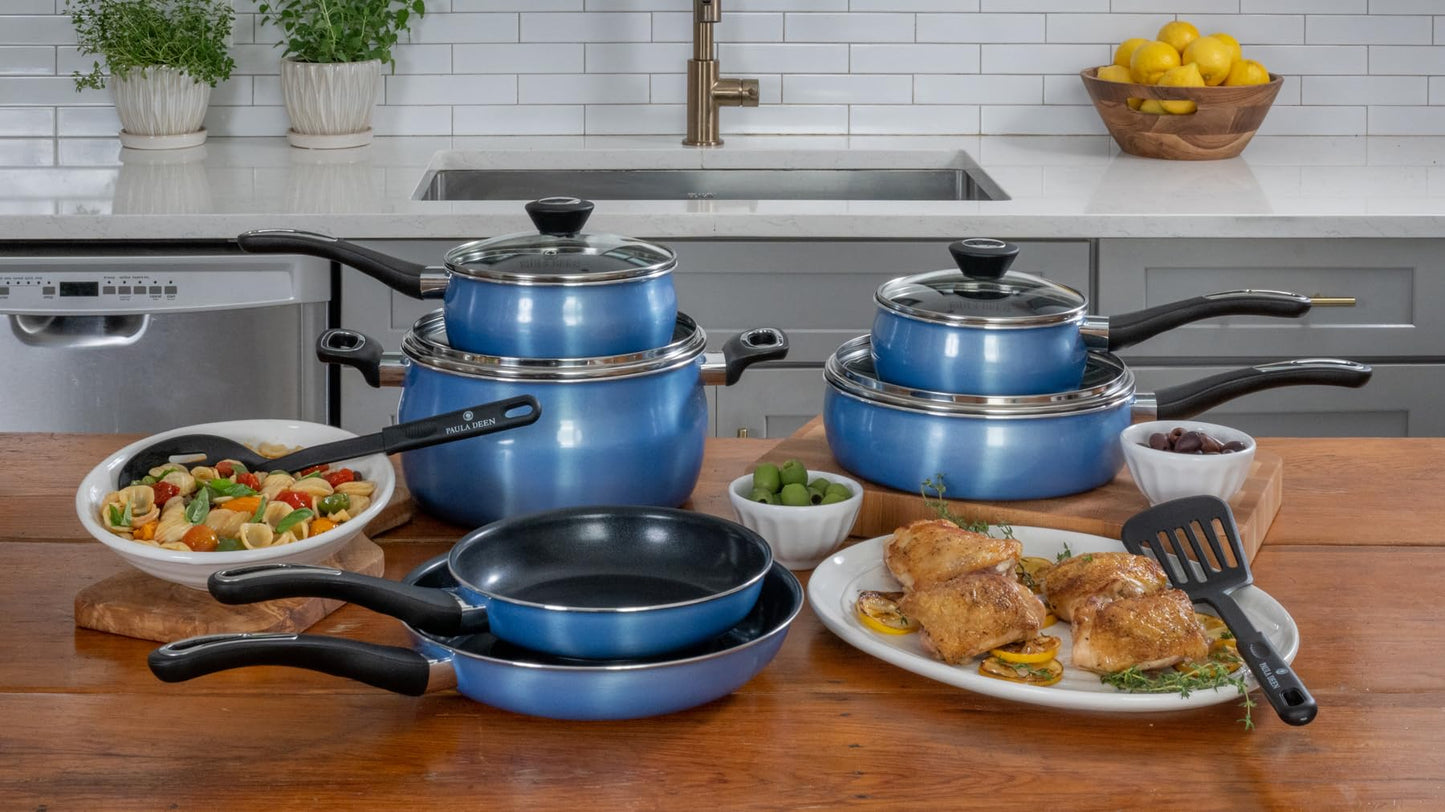 14-Piece Ceramic, Non-Stick Cookware Set, 100% PFOA-Free and Induction Ready