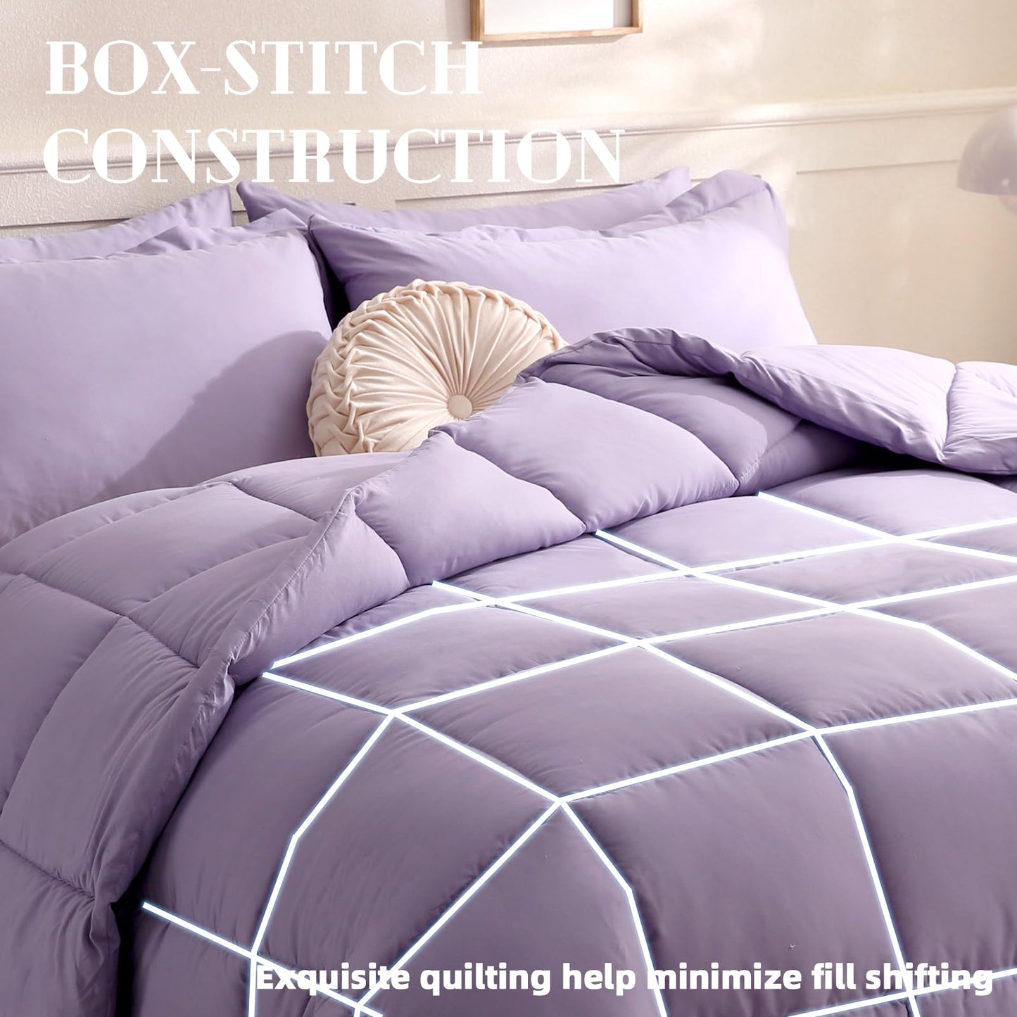 Comforters Queen Size, Duvet Insert, White All Season Duvet, Lightweight