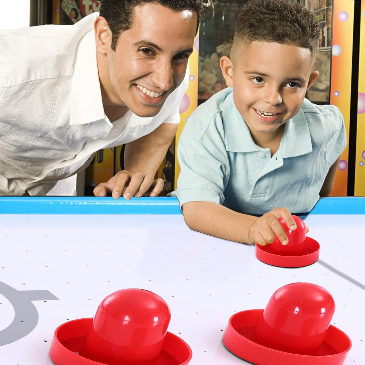 48in Air Hockey Table for Kids and Adults, Portable w/LED Scoreboard