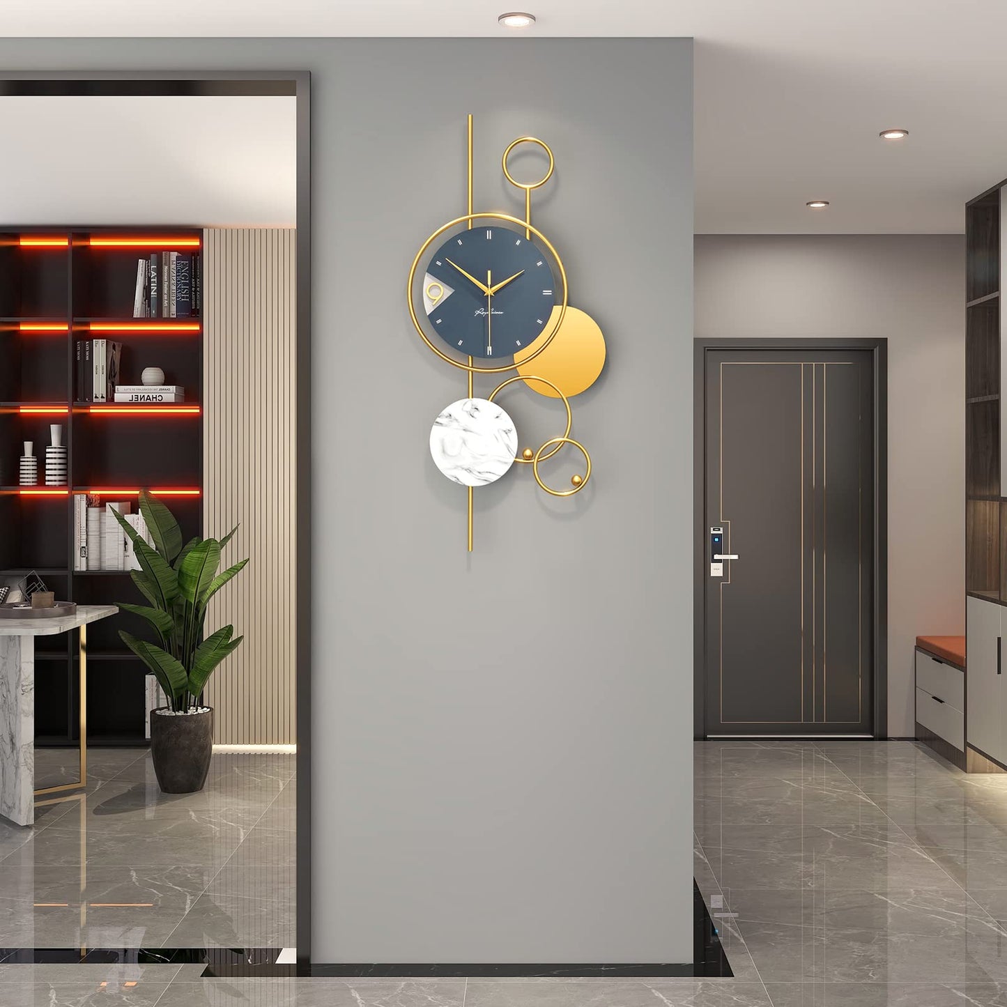 Large Silent Wall Clocks, Modern, Battery Operated, Non-Ticking