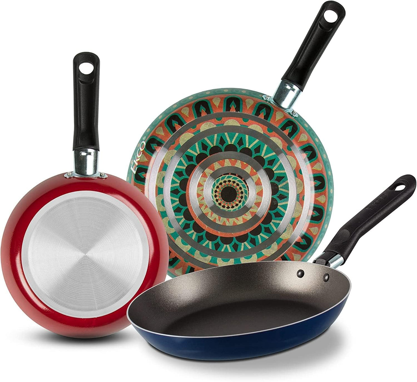 3-Piece Frying Pan Set (7.1, 7.9 & 9.4 IN) For all Stovetops, Dishwasher Safe