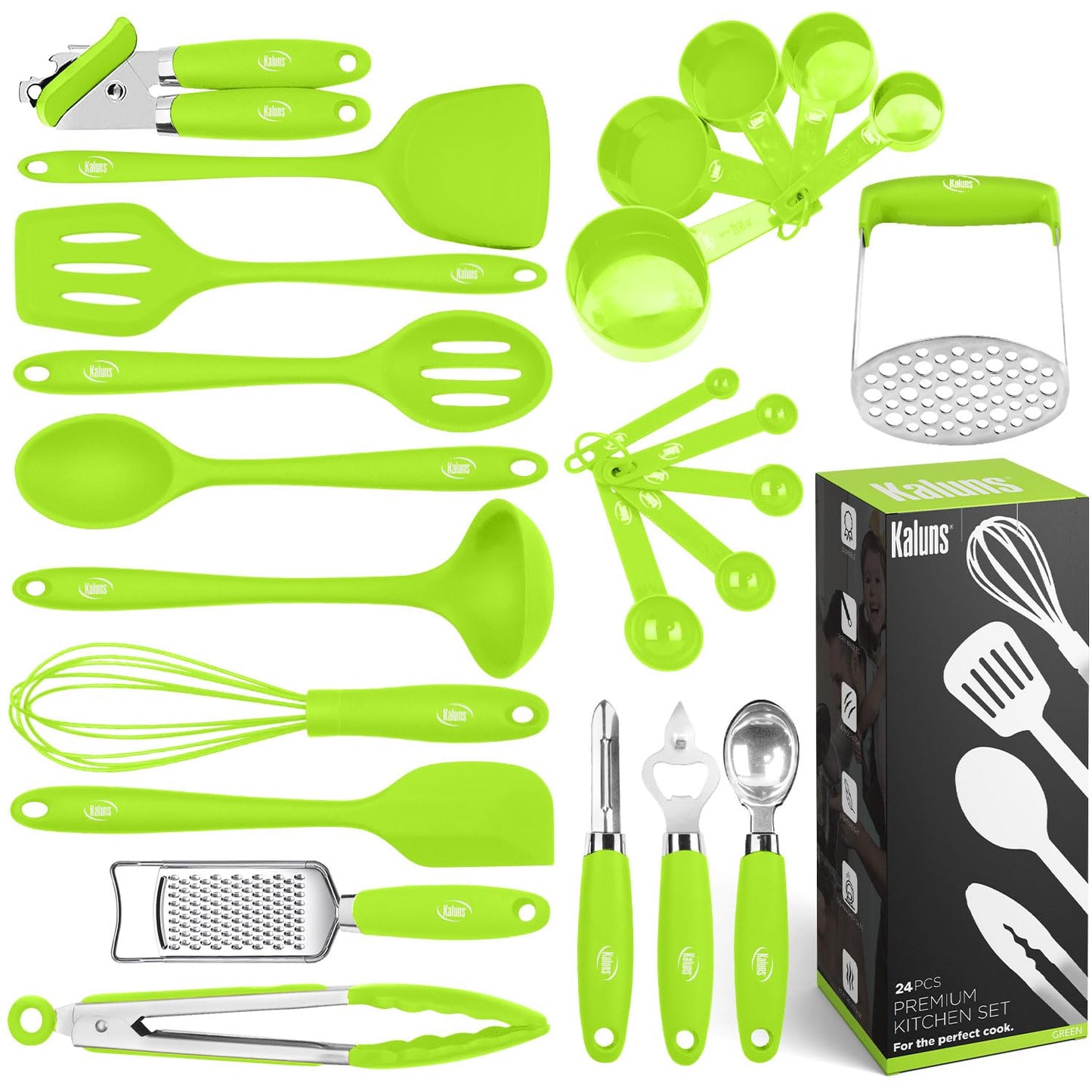 Silicone Kitchen Utensils Set 24 Pcs Silicone Cooking Utensils Set