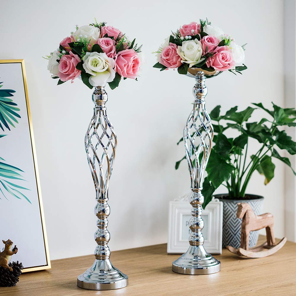 10Pcs/Set Metal Flower Vase, Wedding/Party Flowers Centerpieces for Table