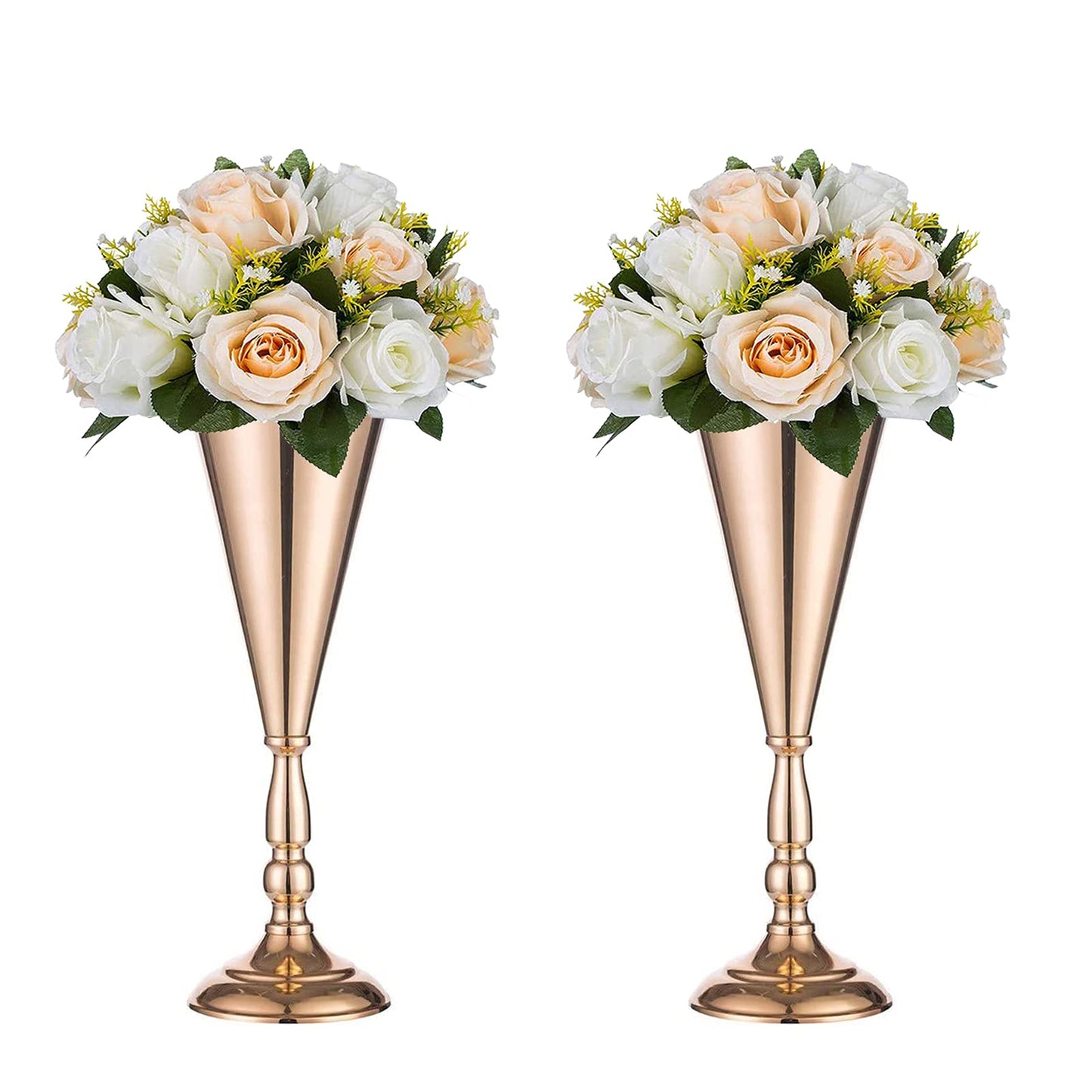 Trumpet Vase Floral Centerpiece Riser Stand for Wedding Reception Centerpieces