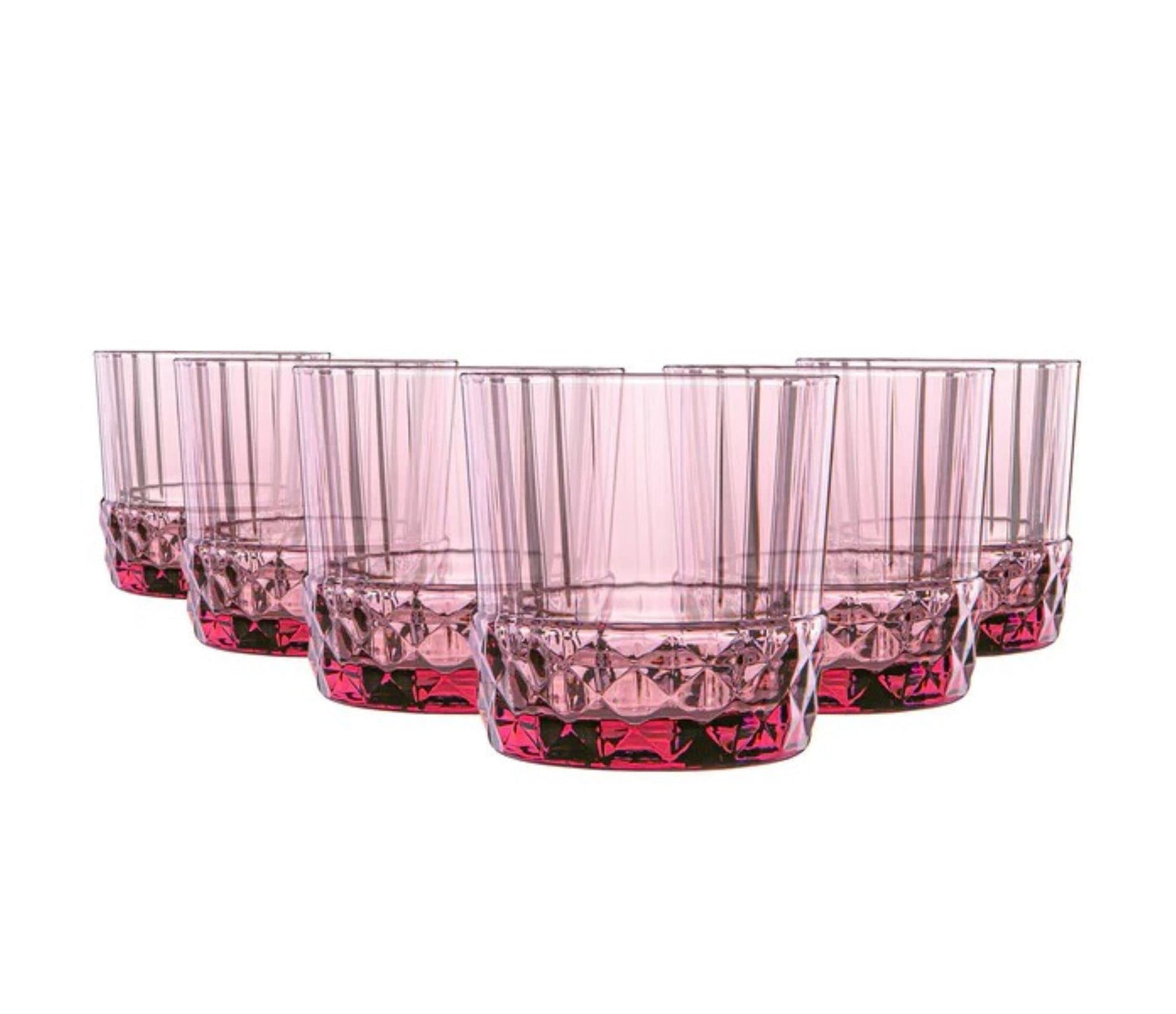 16.25 oz. Cooler Glasses, Lilac Rose, Set of 6