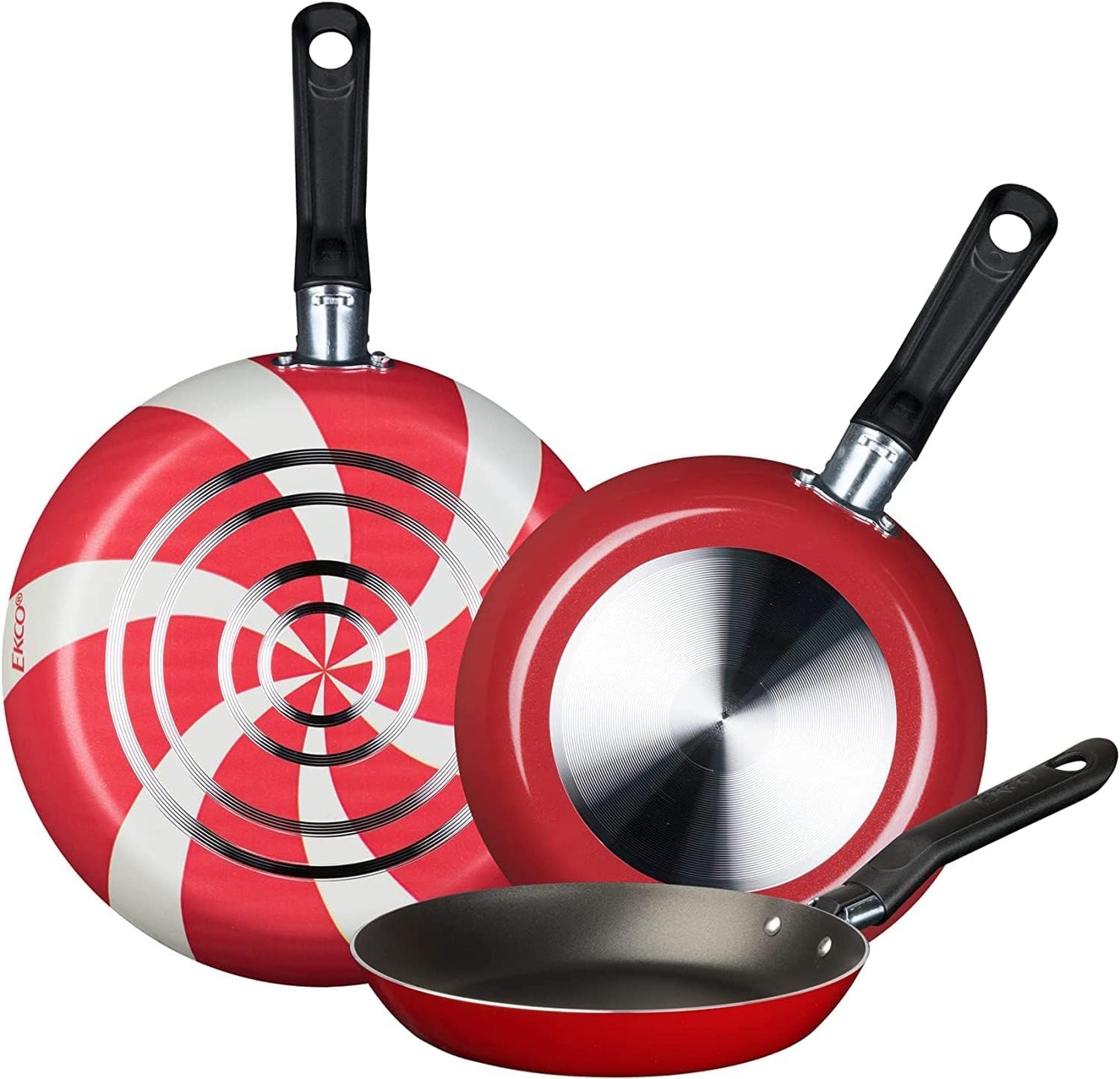 3-Piece Frying Pan Set (7.1, 7.9 & 9.4 IN) For all Stovetops, Dishwasher Safe