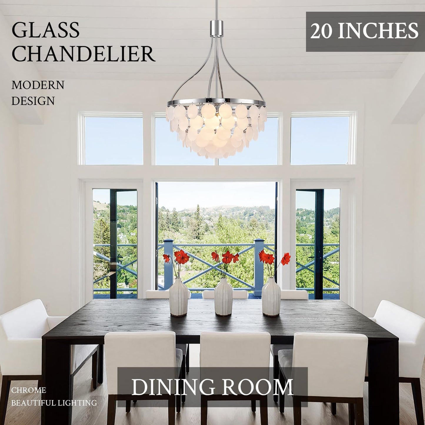 Gold Crystal Chandelier - Dimmable Contemporary Chandelier