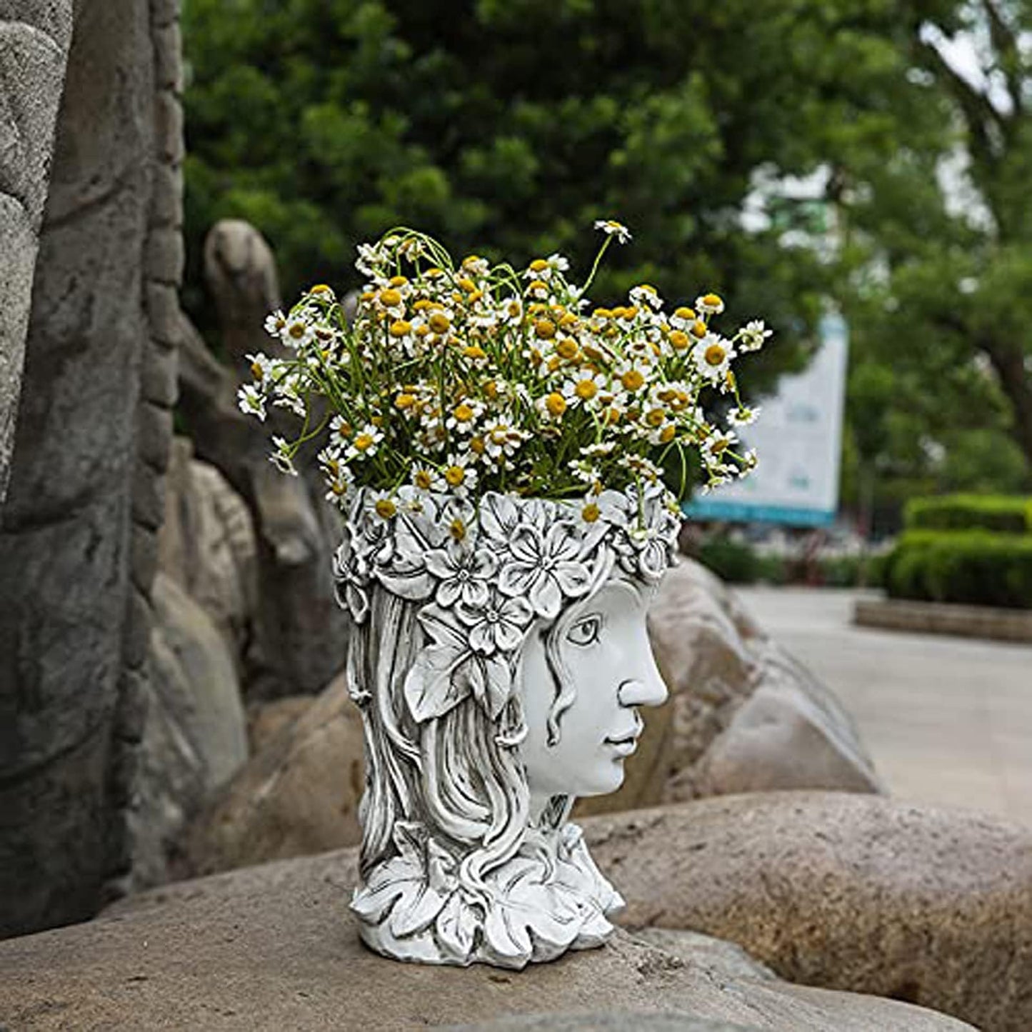 Face Flower Pot Head Planter Pots Succulent Planter Goddess Face