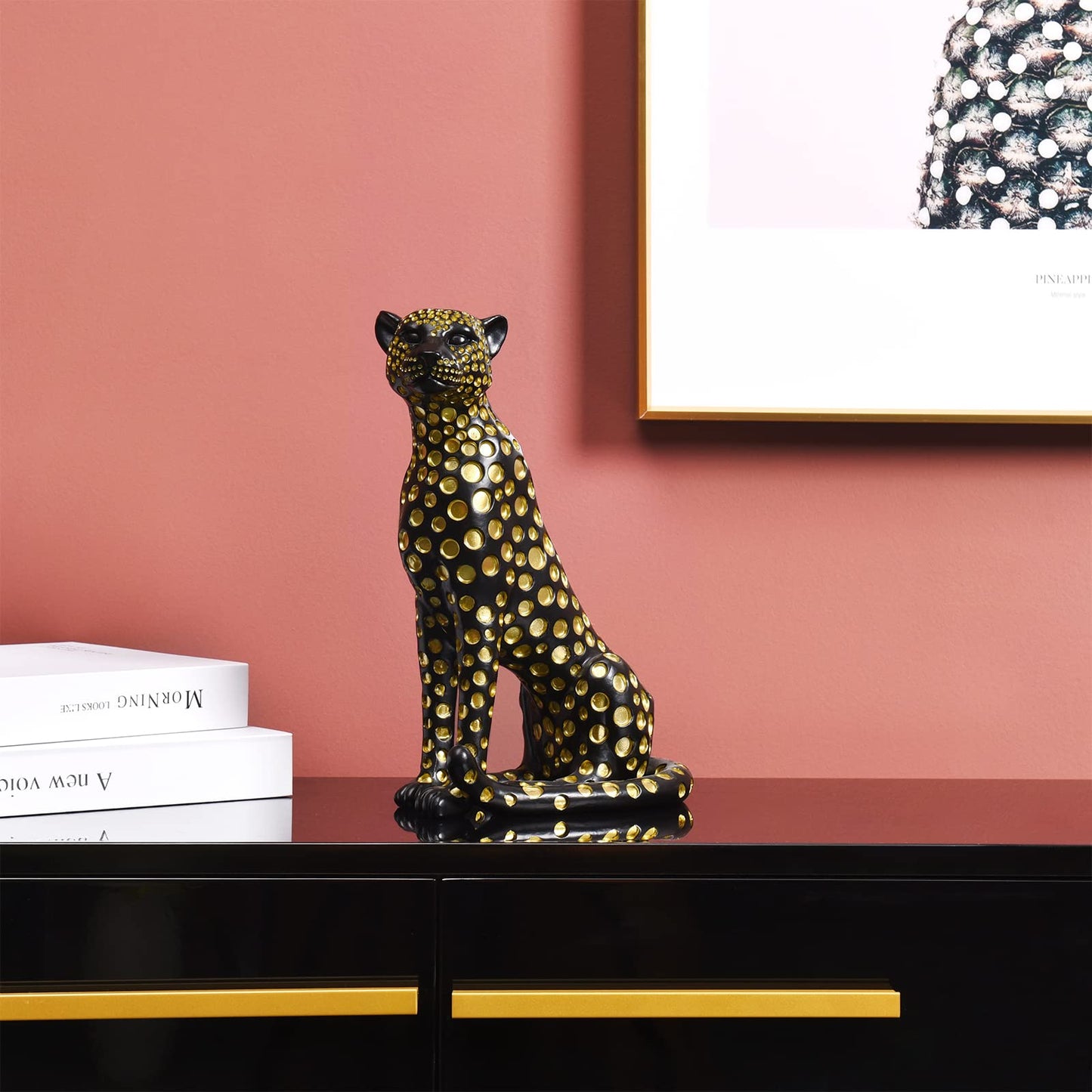 Leopard Sculptures for Home Decor, Modern Decorations for Living Room