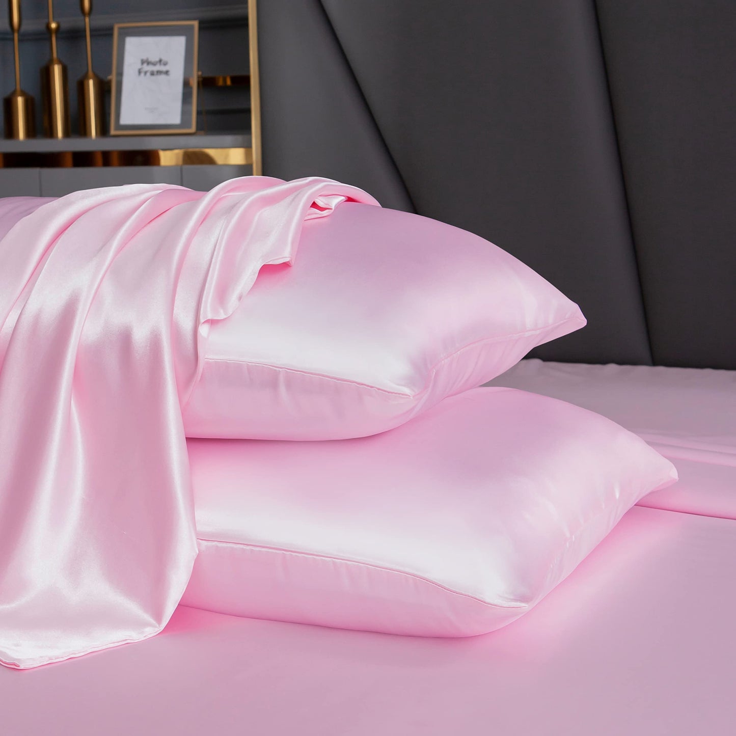 7pcs Satin Sheets Queen Size Bed Set Satin Sheet Set