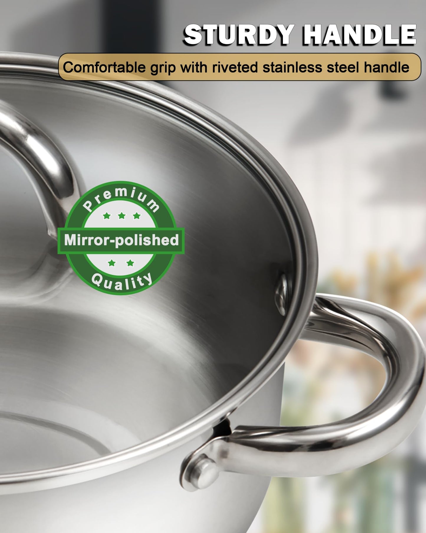 12-Piece Basic Stainless Steel Pots and Pans, Silver