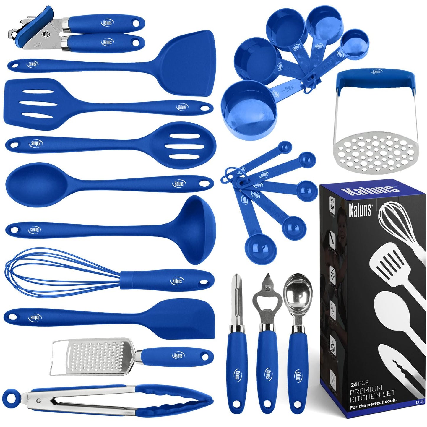 Silicone Kitchen Utensils Set 24 Pcs Silicone Cooking Utensils Set