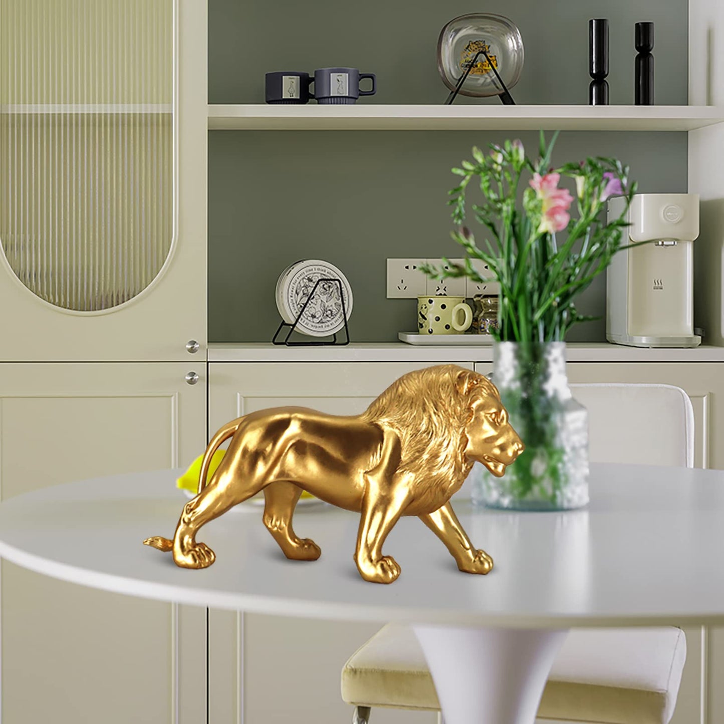 Lion Statue, Decor Statue, Desk Decor, Room Decor