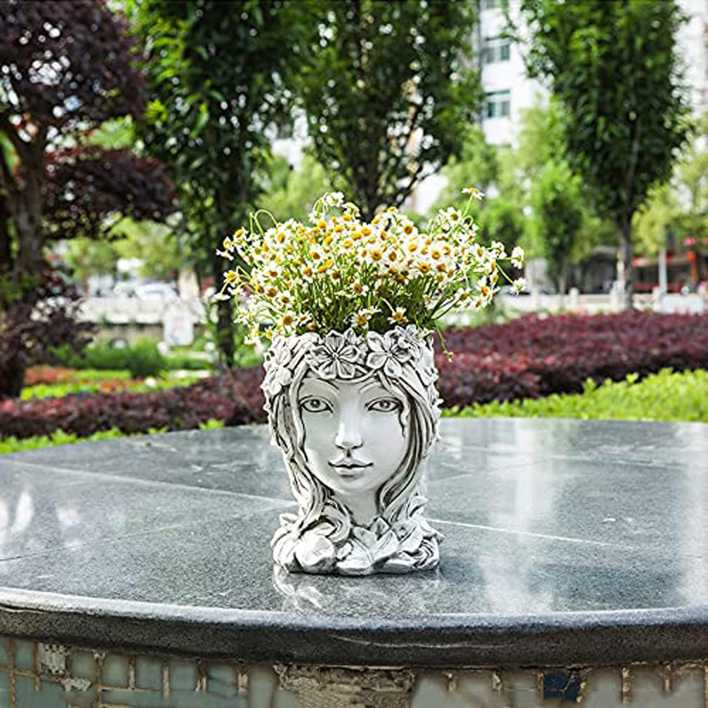 Face Flower Pot Head Planter Pots Succulent Planter Goddess Face