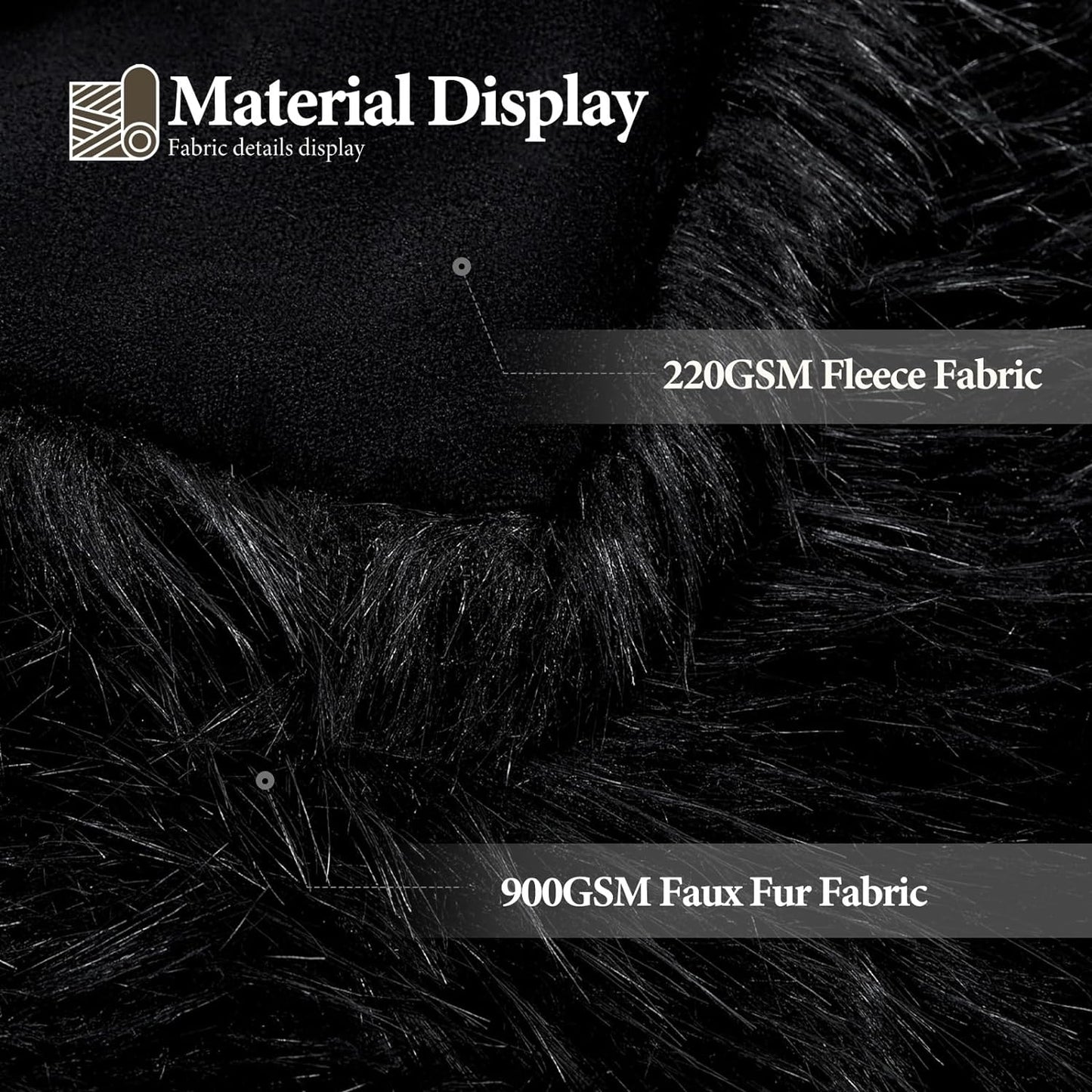 Luxury 1000GSM Faux Fur Throw Blanket, Elegant Soft Reversible Mink