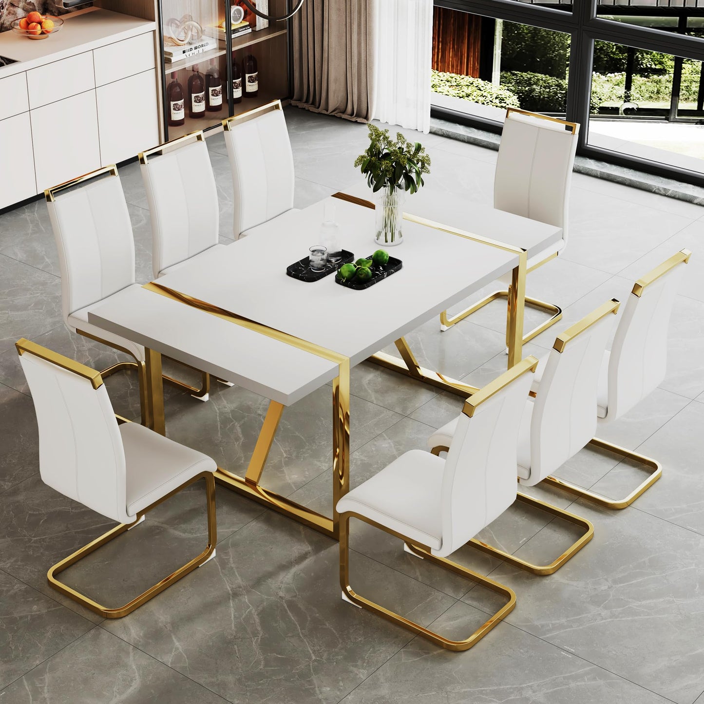 Dining Table Set for 4，5 Piece Dining Table Set