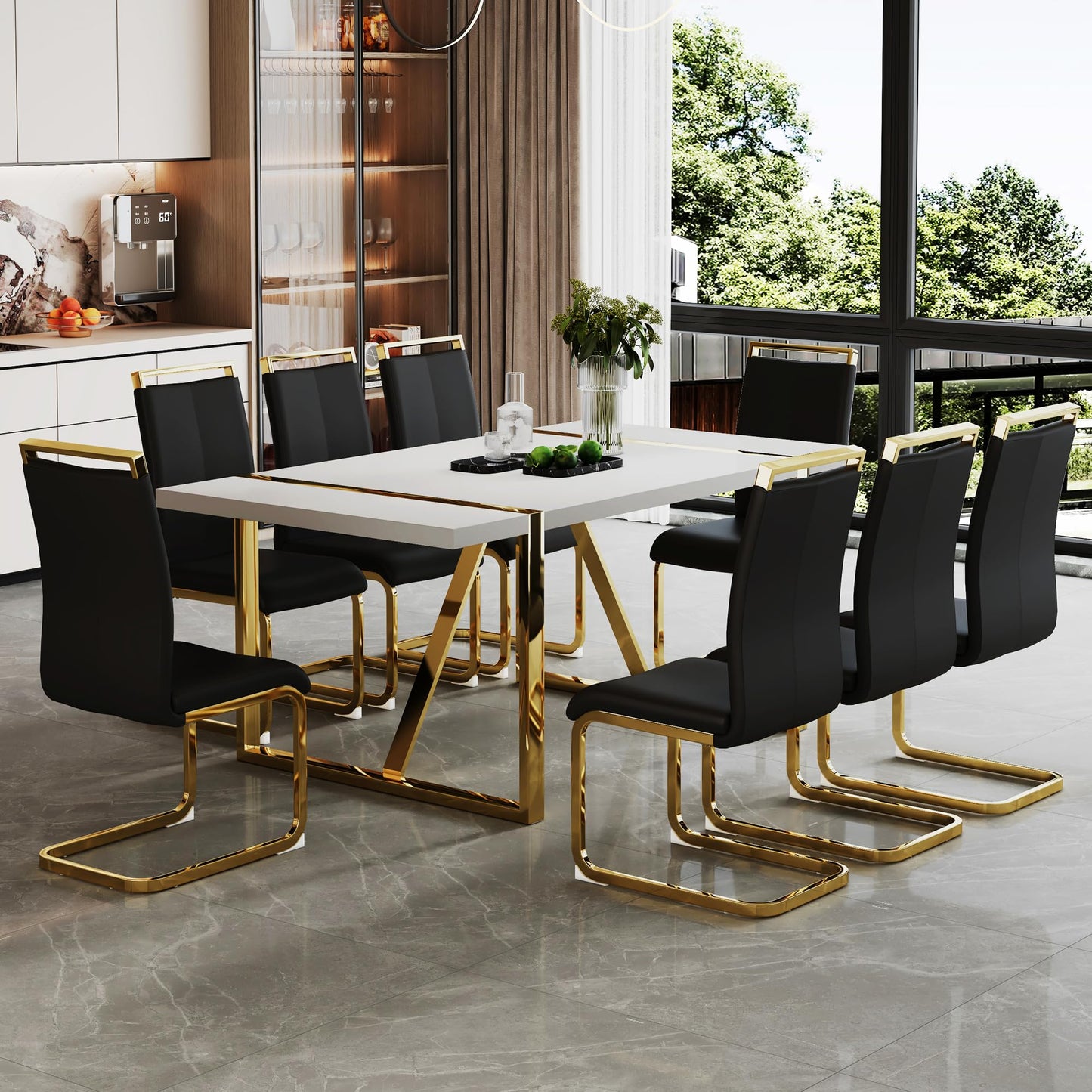 Dining Table Set for 4，5 Piece Dining Table Set