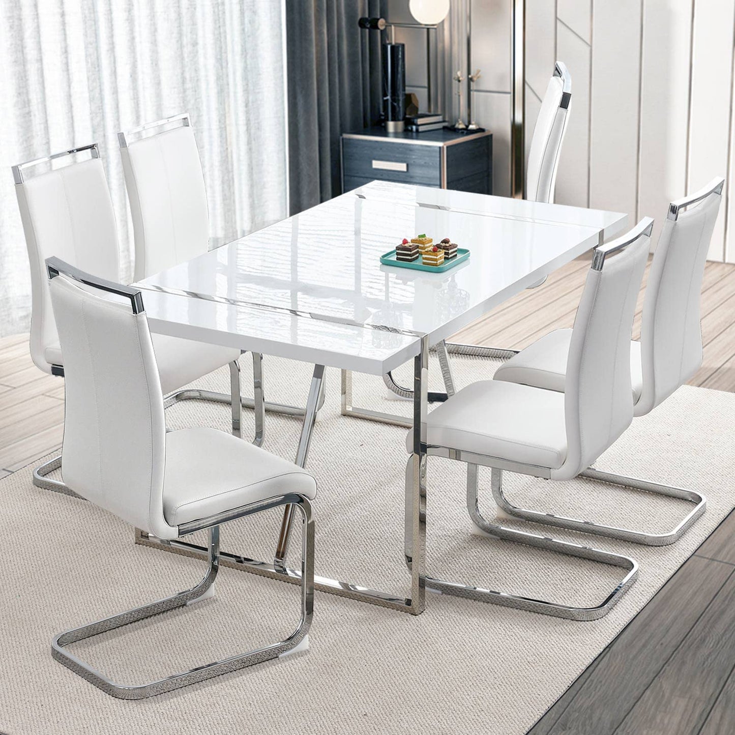 Dining Table Set for 4，5 Piece Dining Table Set