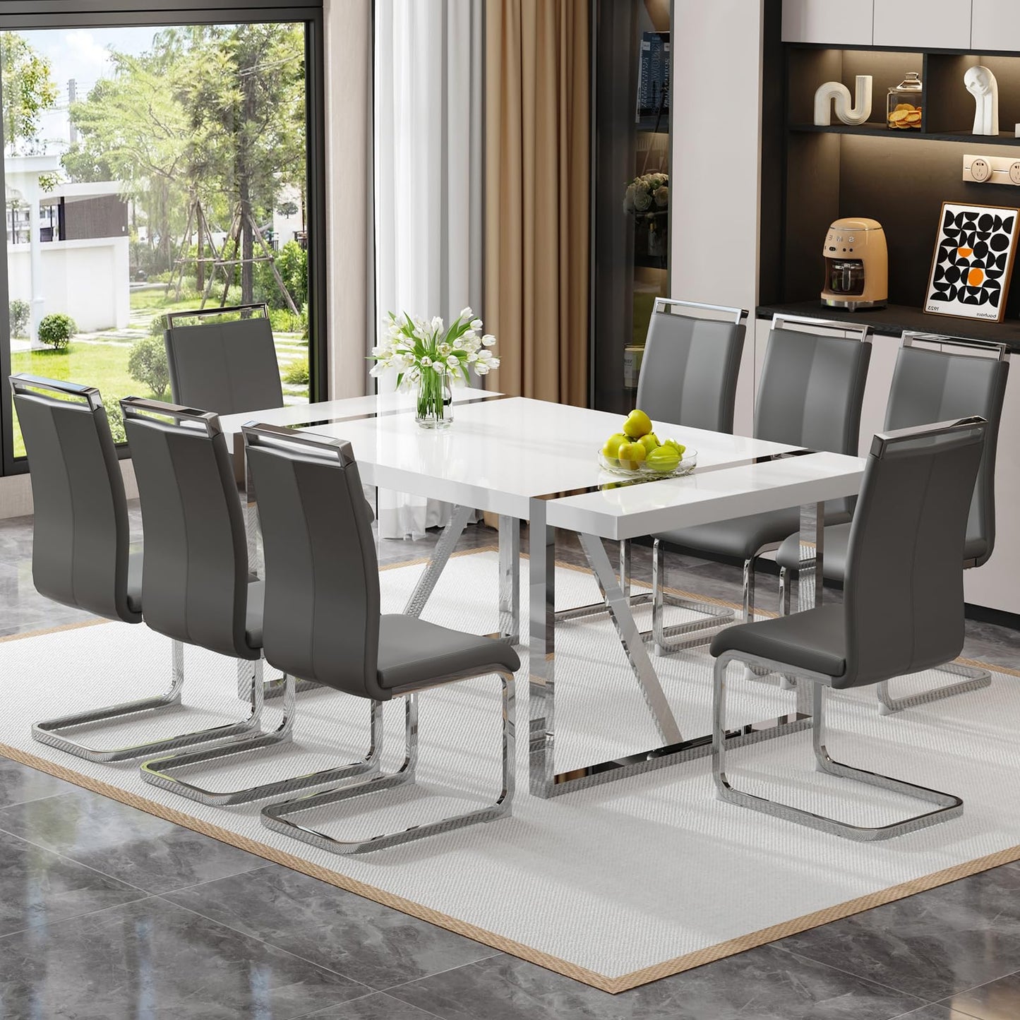 Dining Table Set for 4，5 Piece Dining Table Set