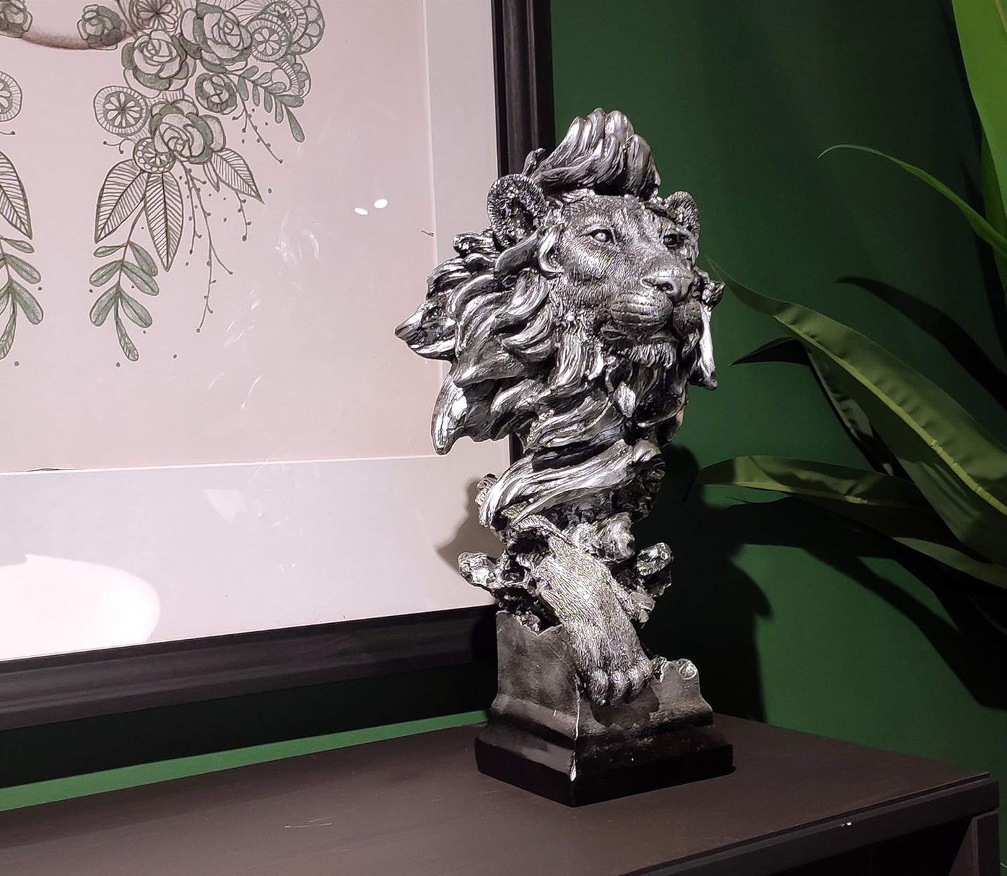 Lion Statue Sculpture Ornament Collectible Figurine for Home Décor