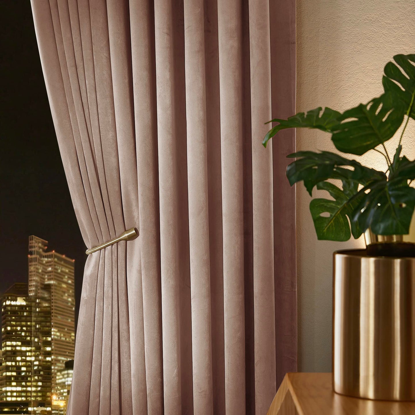 Velvet Curtains 96 inches - Soundproof Light Blocking Velvet Curtain