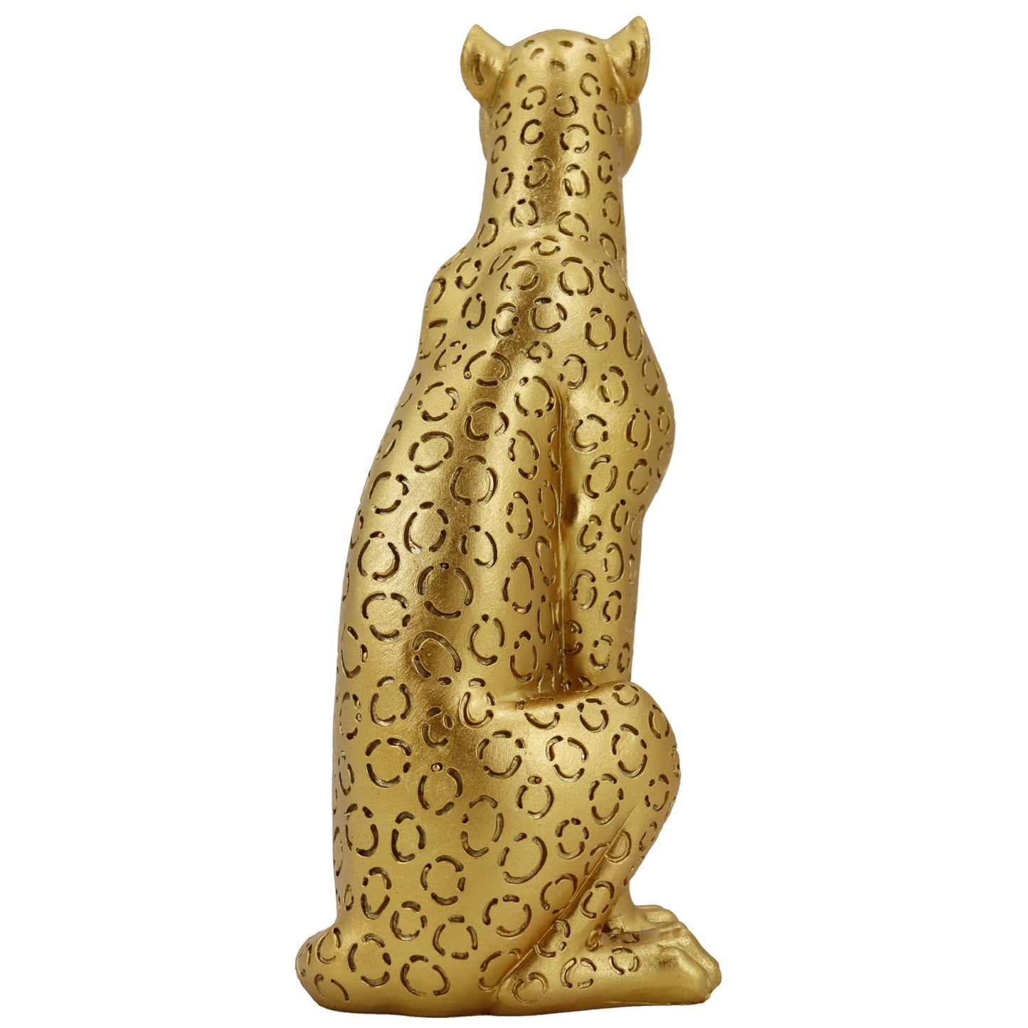 Gold Leopard Decor, Simple Modern Artwork Handmade Resin Statue