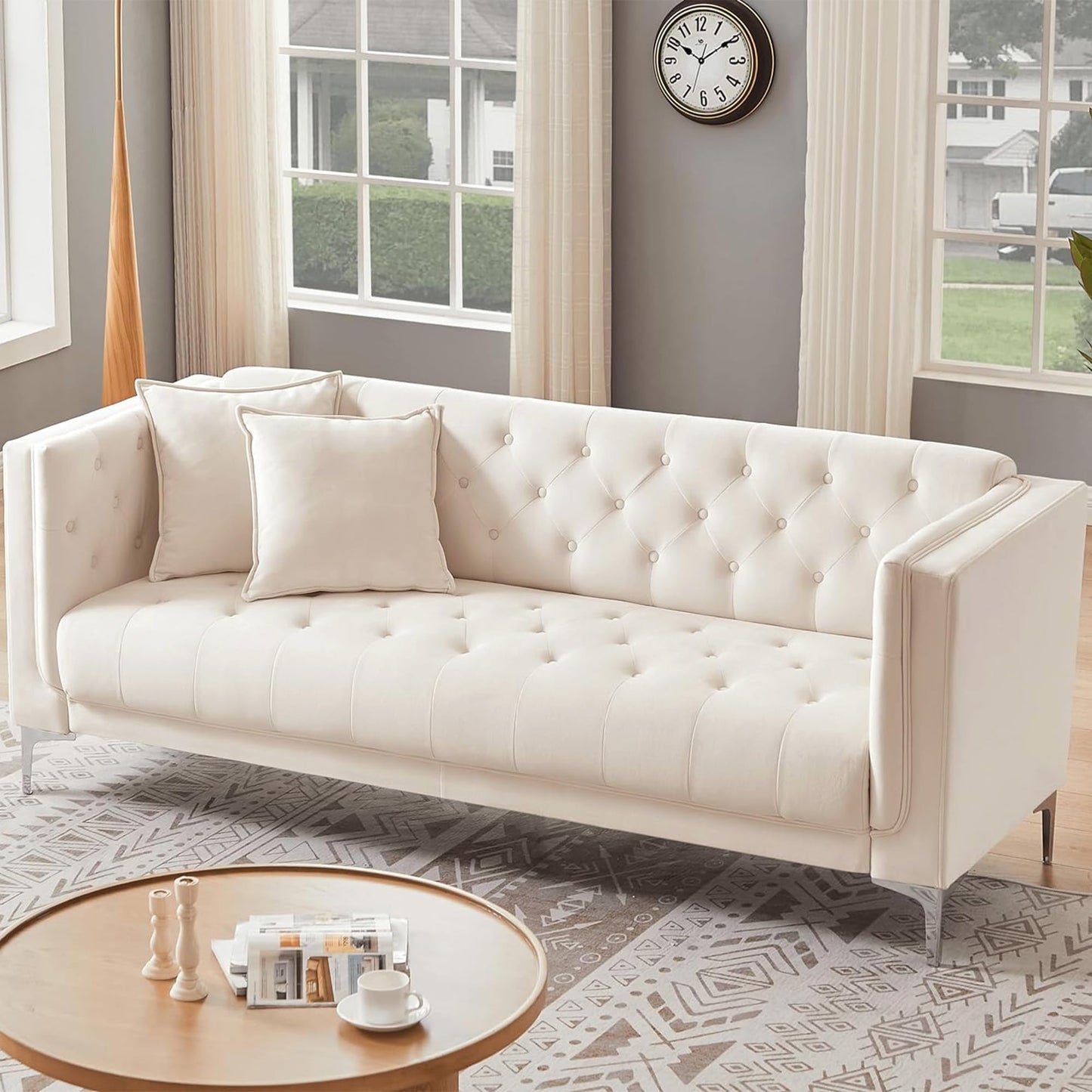 79'' Modern Sofa Couch for Living Room, 3 Seater Sofa with Deep Seats