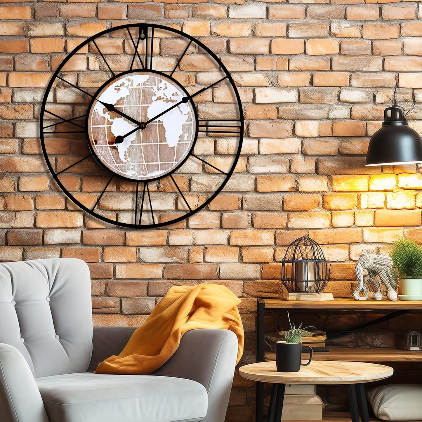 Large Wall Clock Owls Decorative Wall Clocks for Living Room Decor