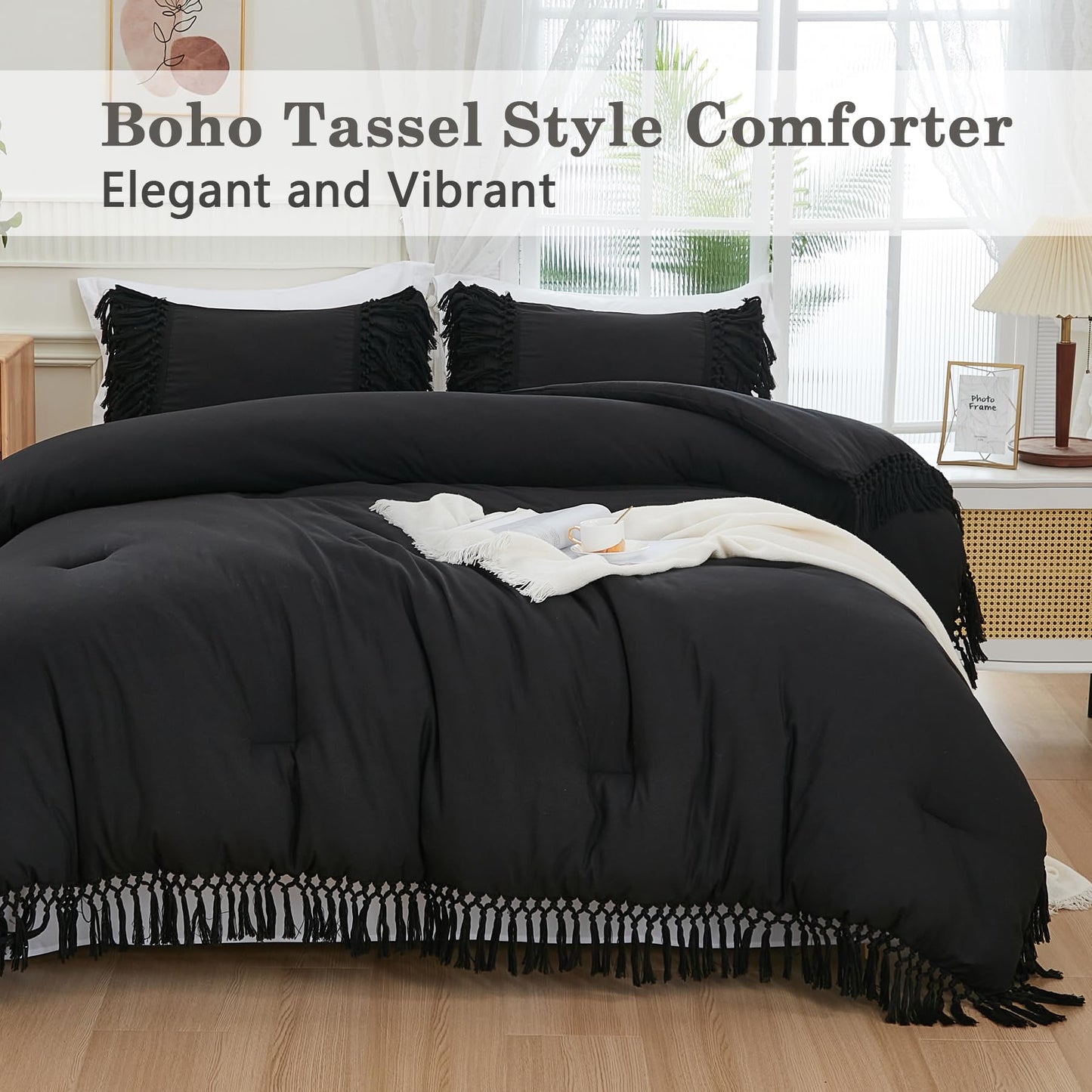 3 Pieces Boho Terracotta Lightweight Comforter Sets