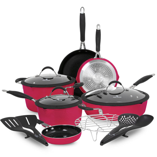 14-Piece Ceramic, Non-Stick Cookware Set, 100% PFOA-Free and Induction Ready