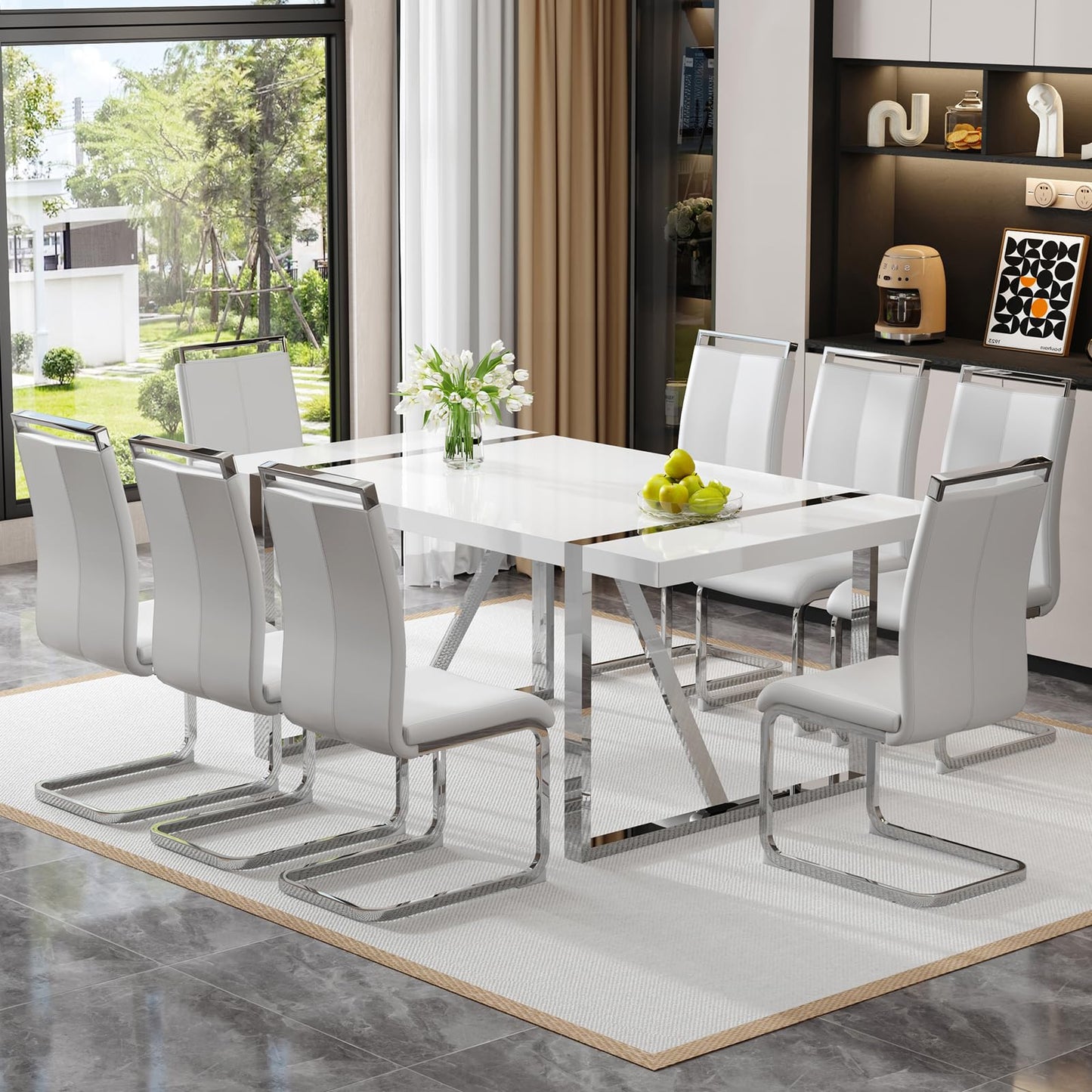 Dining Table Set for 4，5 Piece Dining Table Set