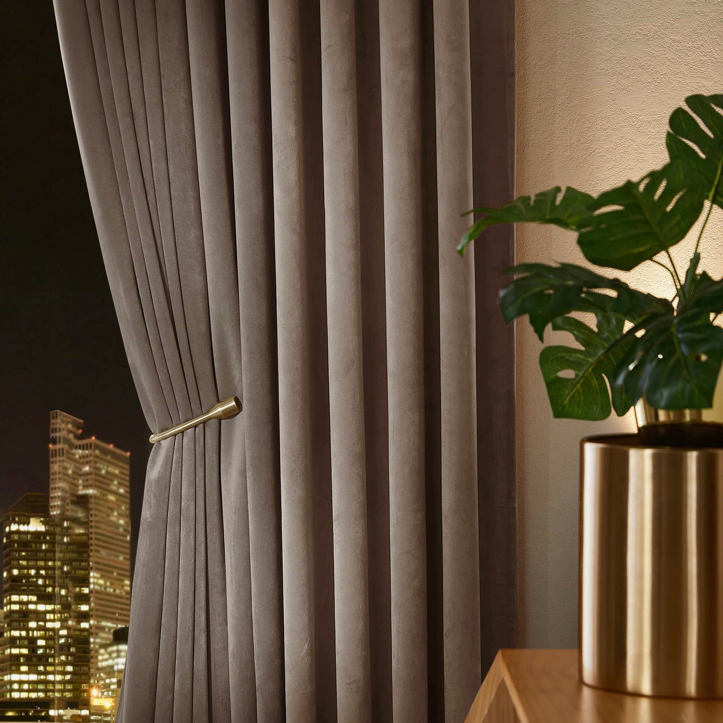 Velvet Curtains 96 inches - Soundproof Light Blocking Velvet Curtain