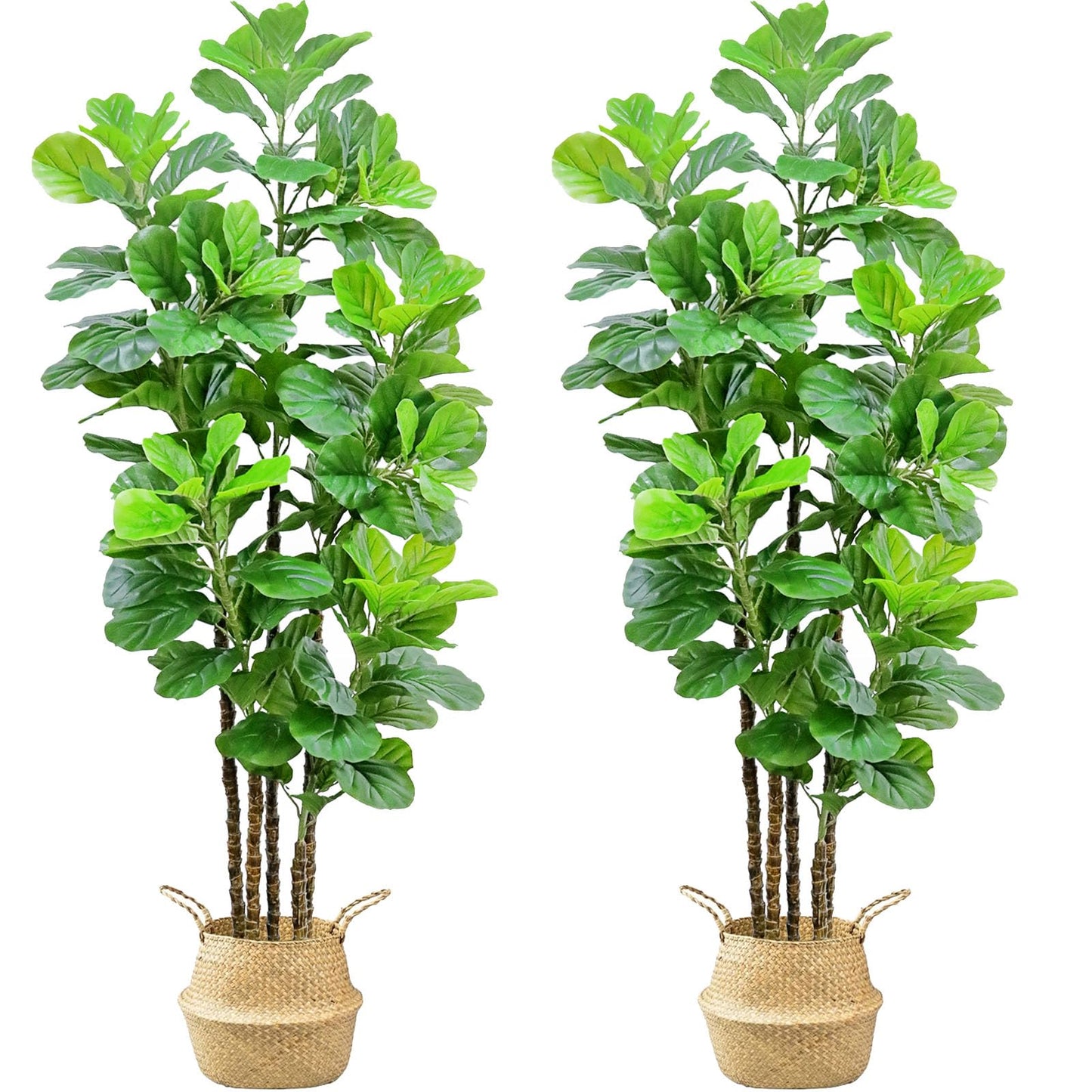 6ft  Artificial Fiddle Leaf Fig Tree Fake Tree Faux Plant