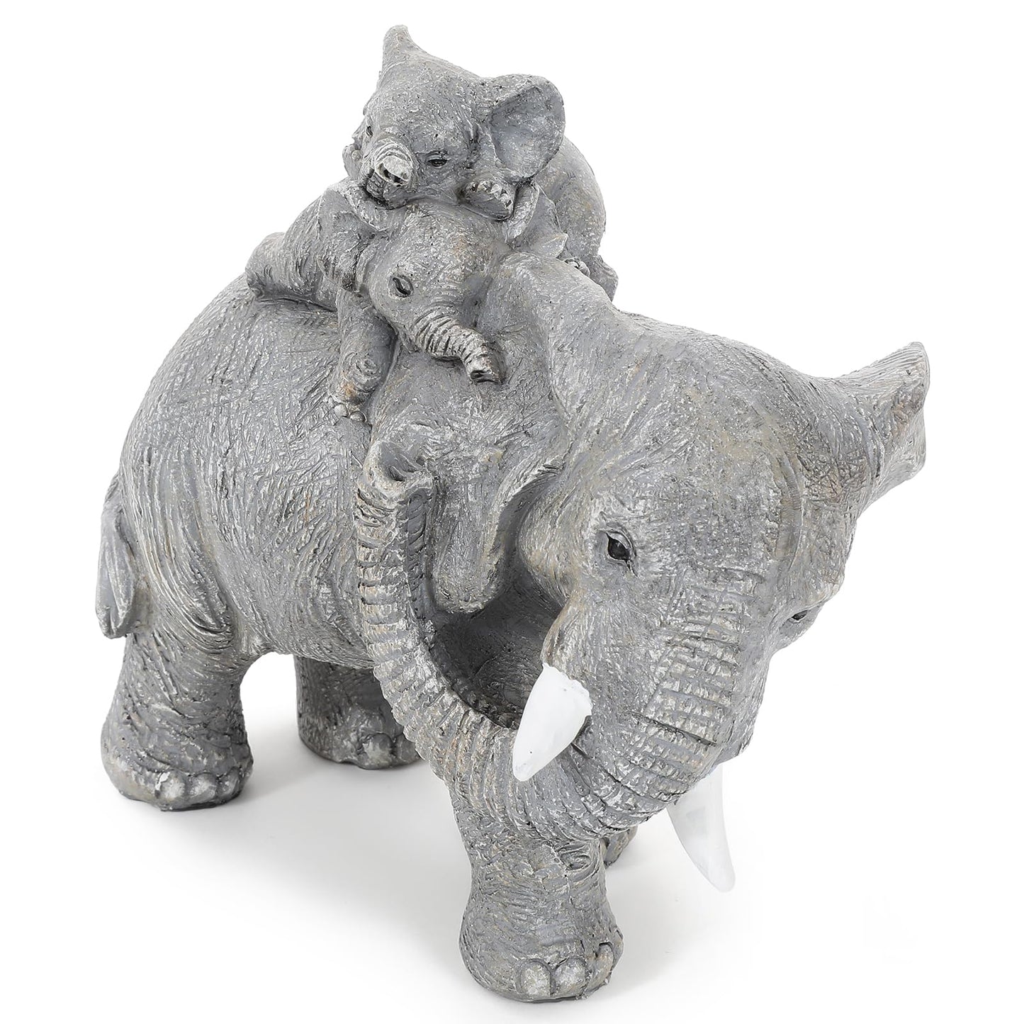 Silver Good Luck Elephant Decor The Elephant Protects The Baby