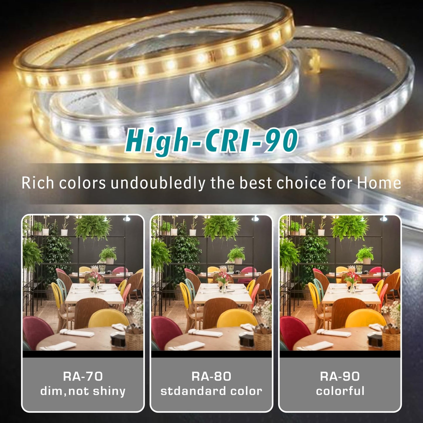 39.37" Larger Chandelier for High Ceilings, 7 Ring Dimmable with Remote