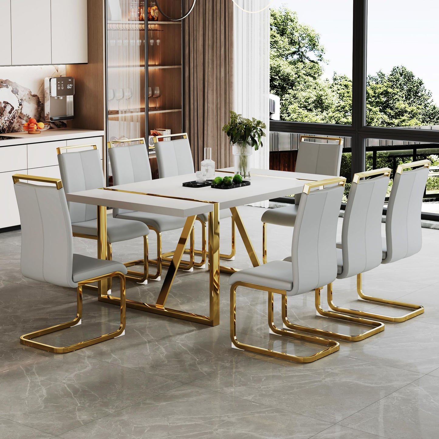 Dining Table Set for 4，5 Piece Dining Table Set