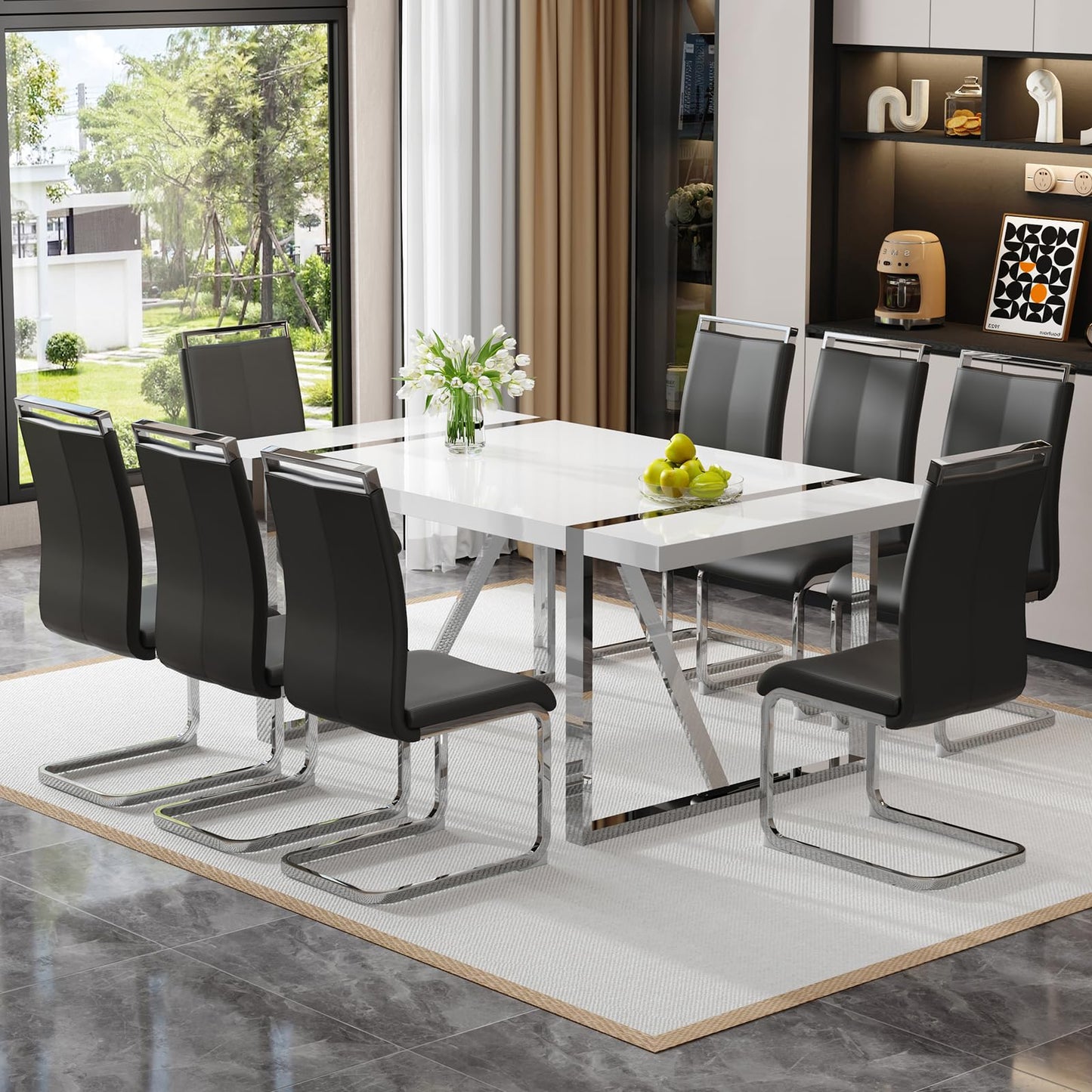 Dining Table Set for 4，5 Piece Dining Table Set