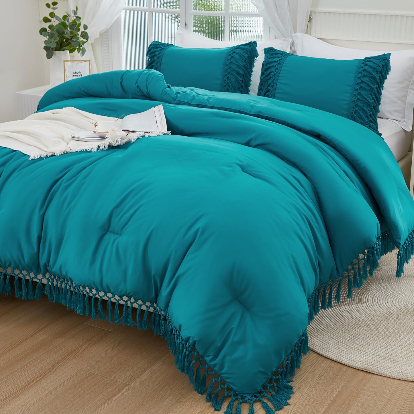 3 Pieces Boho Terracotta Lightweight Comforter Sets