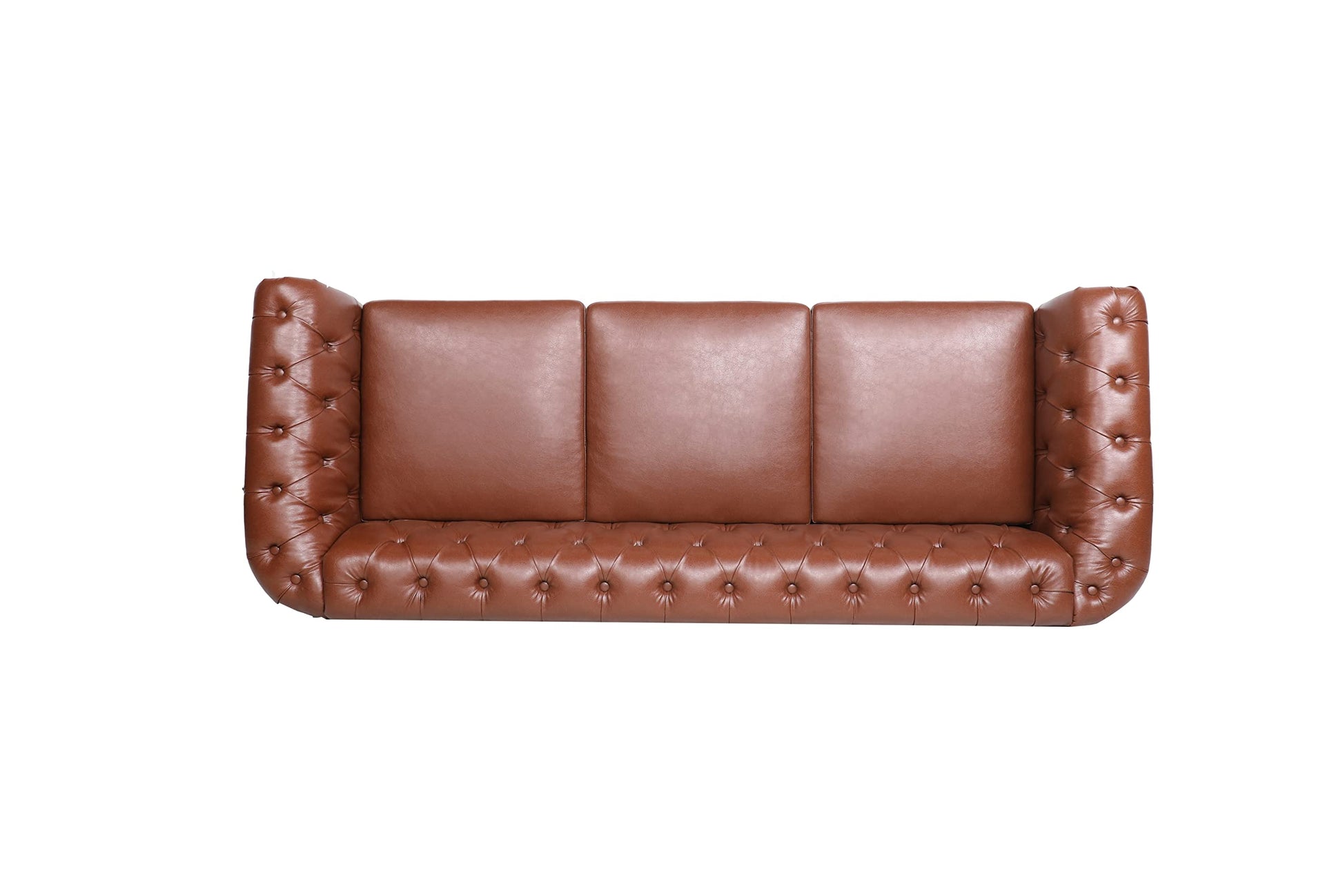 Chesterfield Velvet Modern Tufted Couch 3 Seater with Rolled Arms and Nailhead EK HOME FURNITURE