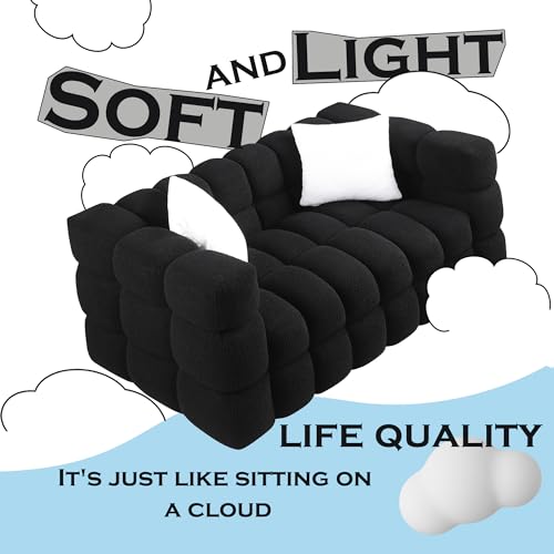 Extra Deep Seats, Modern L-Shape Couch, Marshmallow Tufted Sofa Bed EK HOME FURNITURE