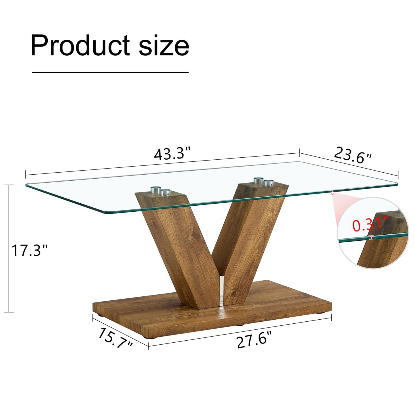 Glass Coffee Table with Marble Desktop, 3-Tier Circle Coffee Table EK HOME FURNITURE